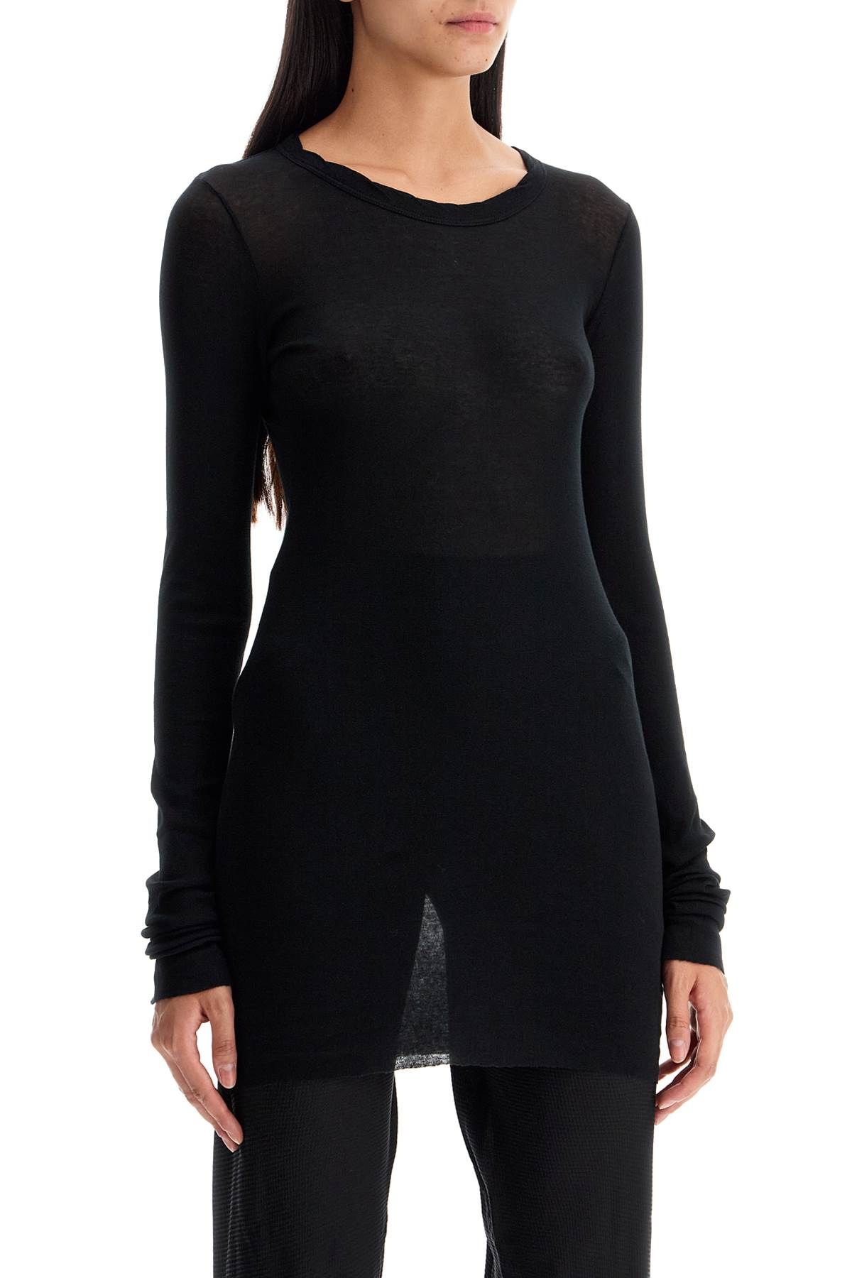 Shop Rick Owens Long-sleeved T-shirt In Black