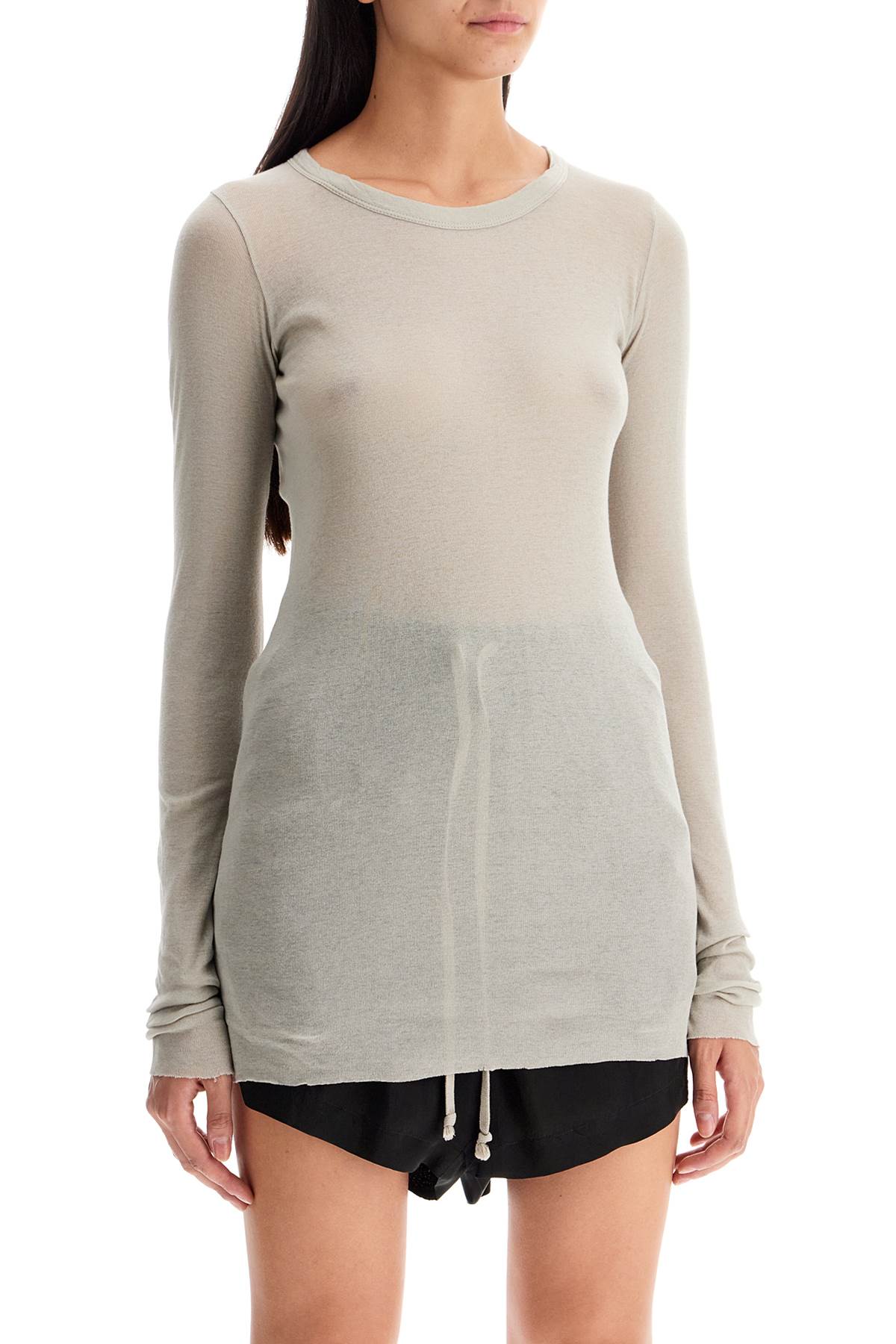 Shop Rick Owens Long-sleeved T-shirt In Grey