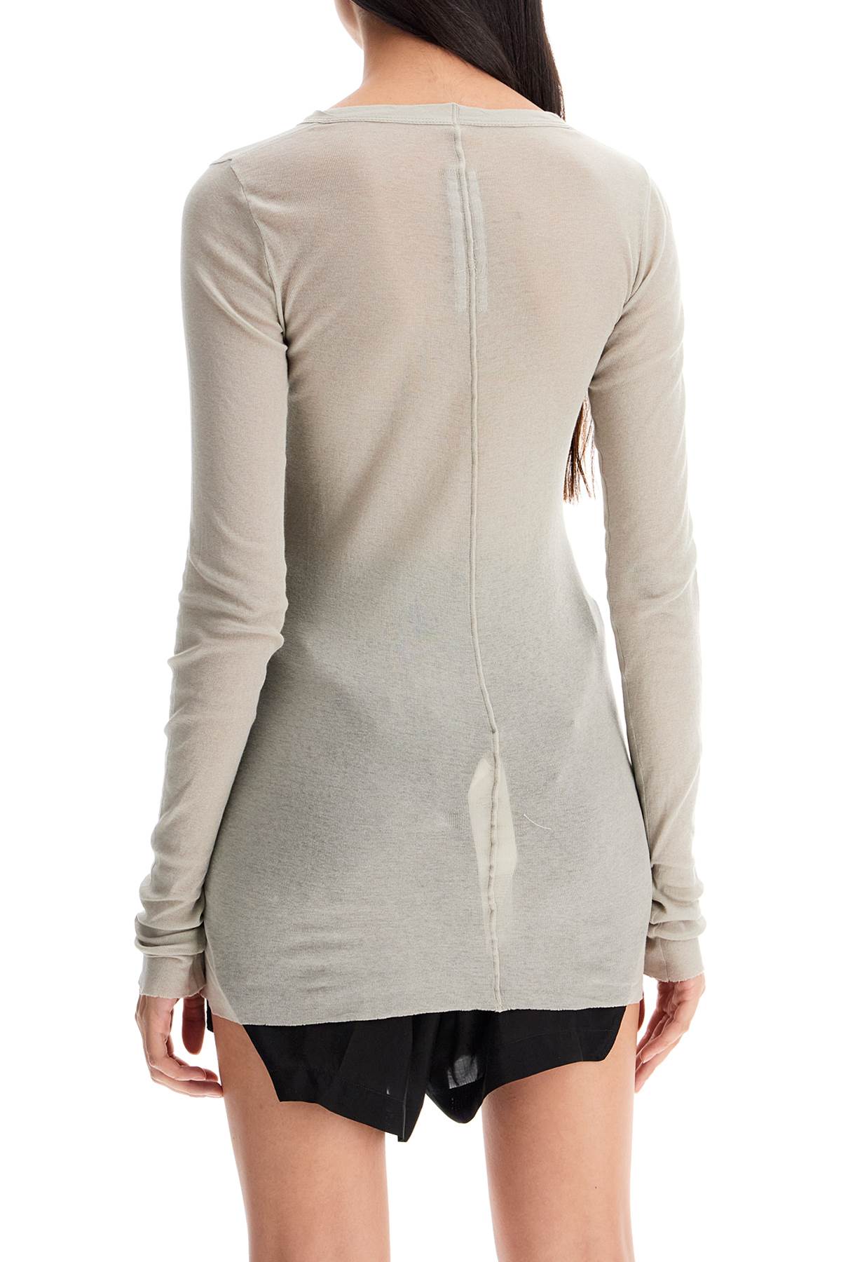 Shop Rick Owens Long-sleeved T-shirt In Grey