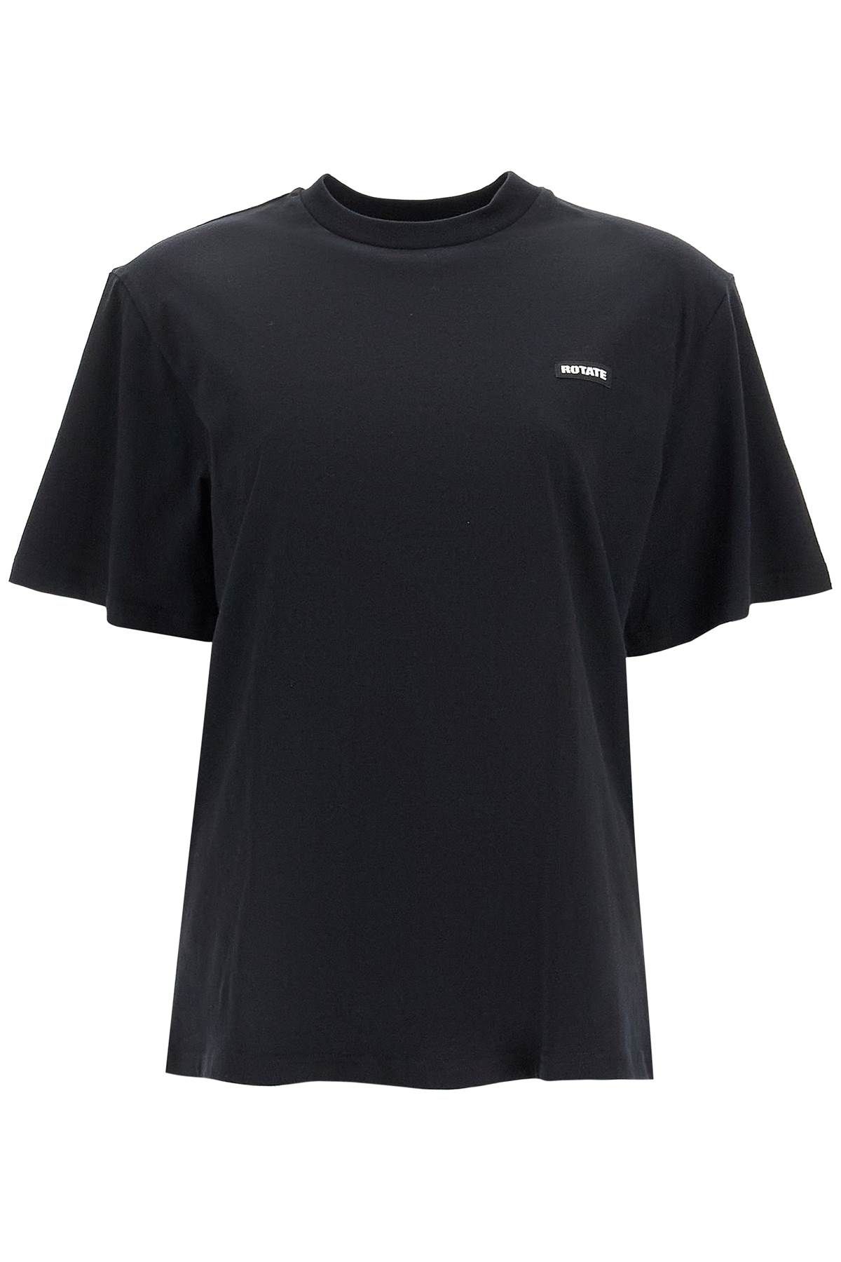 Shop Rotate Birger Christensen 'oversized Organic Cotton T In Black