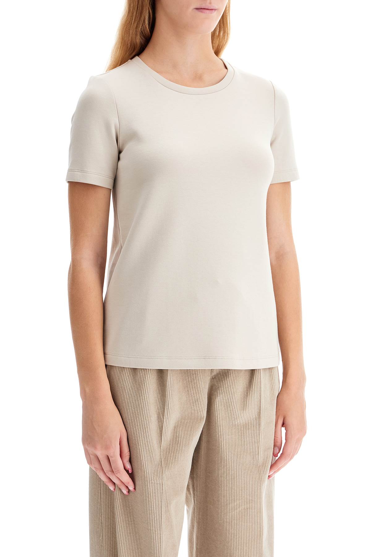 Shop 's Max Mara Scuba Jersey 'tubo' In Neutro