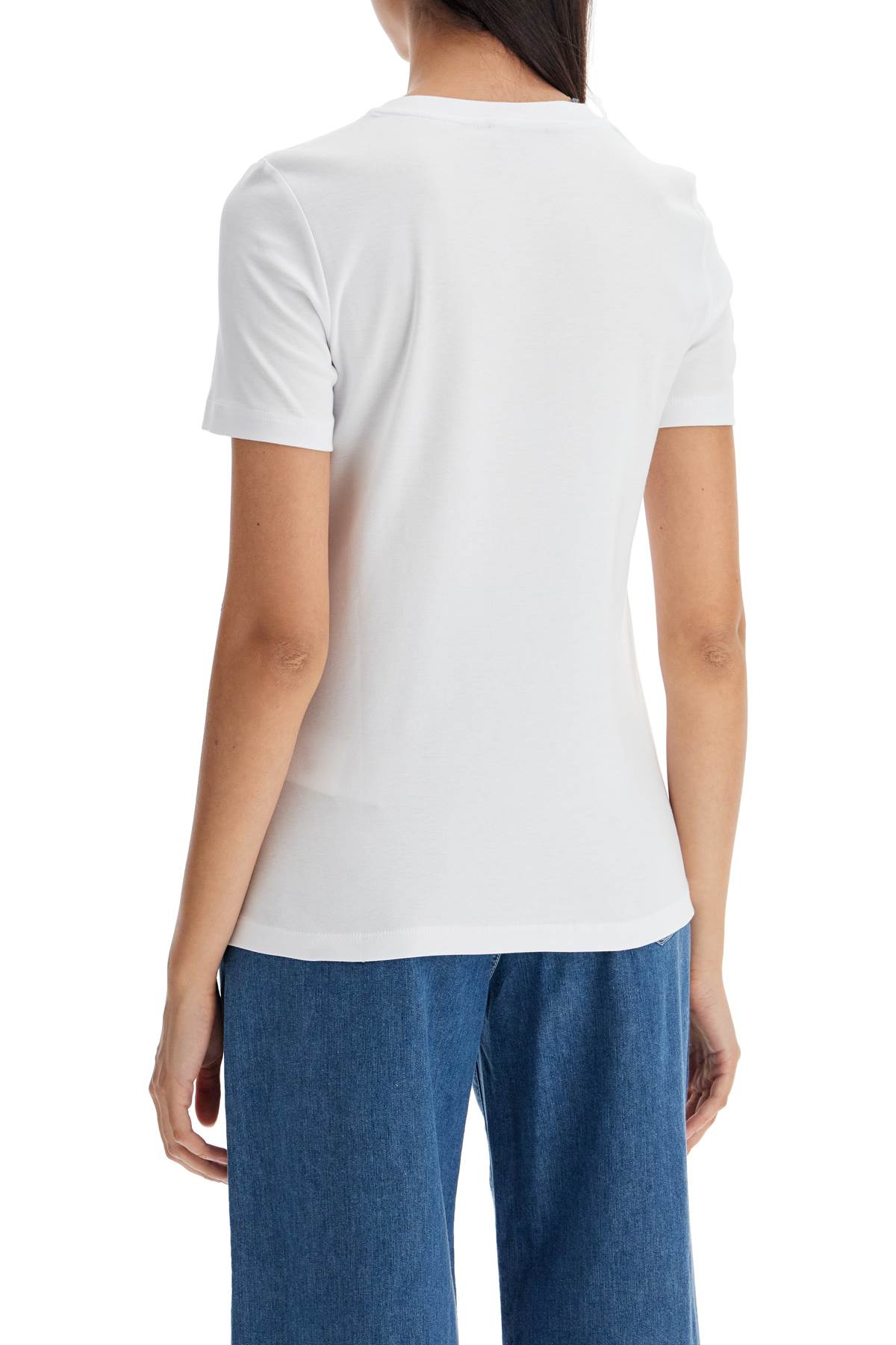 Shop 's Max Mara 'madera' Embroidered Pocket T-shirt In White