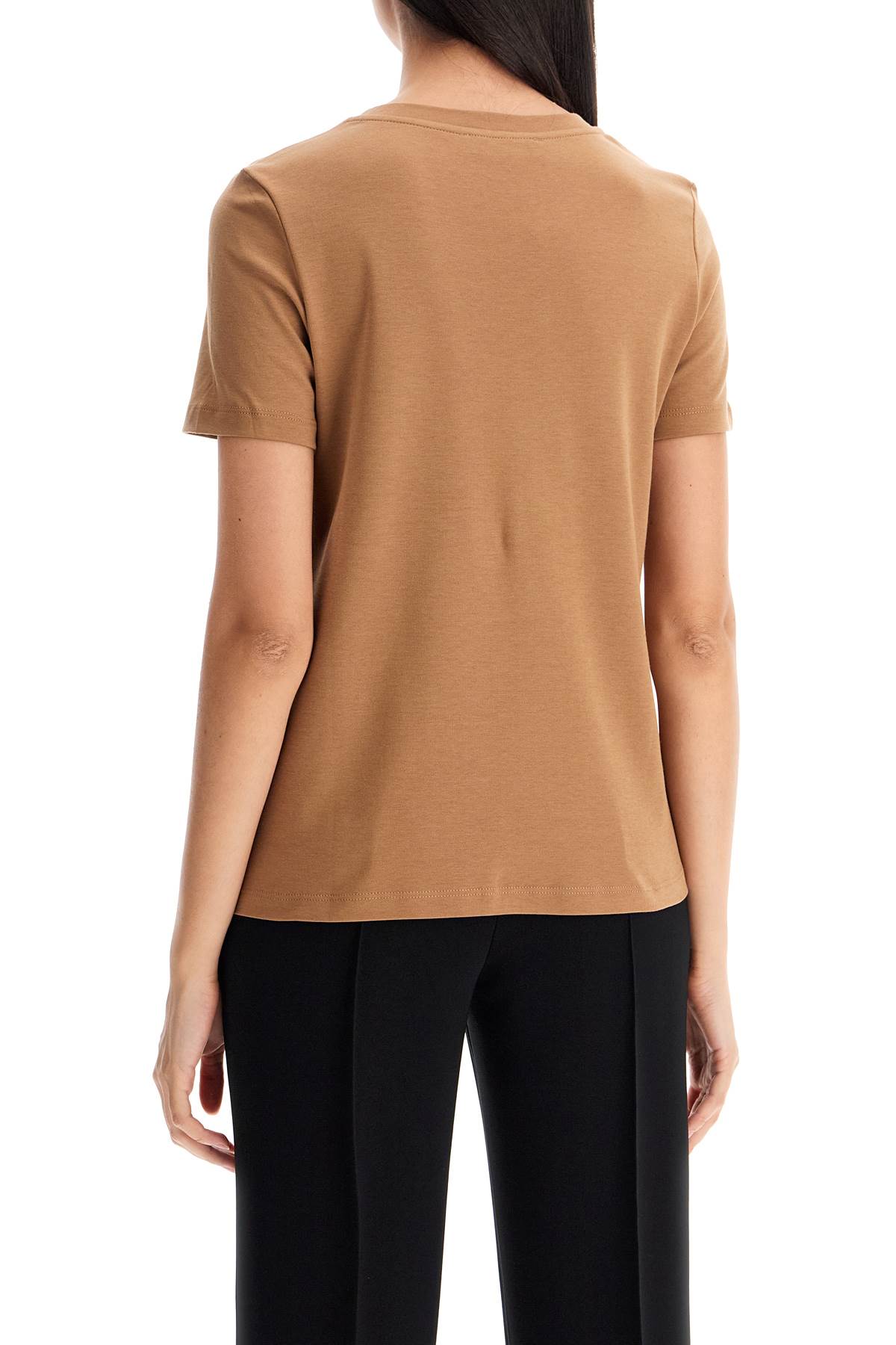 Shop 's Max Mara 'madera' Embroidered Pocket T-shirt In Brown