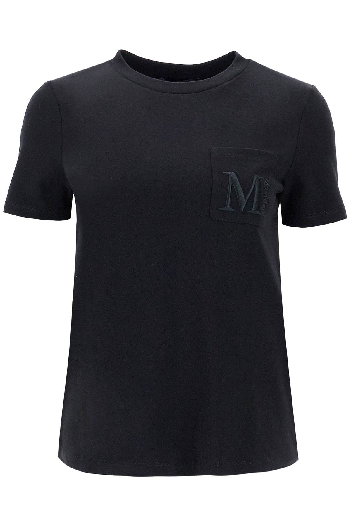 Shop 's Max Mara Embroidered Pocket Madera T In Black