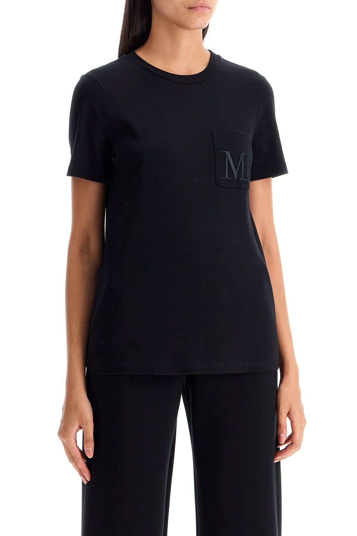 Shop 's Max Mara Embroidered Pocket Madera T In Black