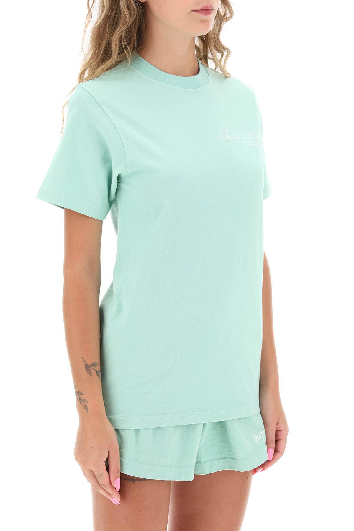 Shop Sporty And Rich Villa T-shirt In Green