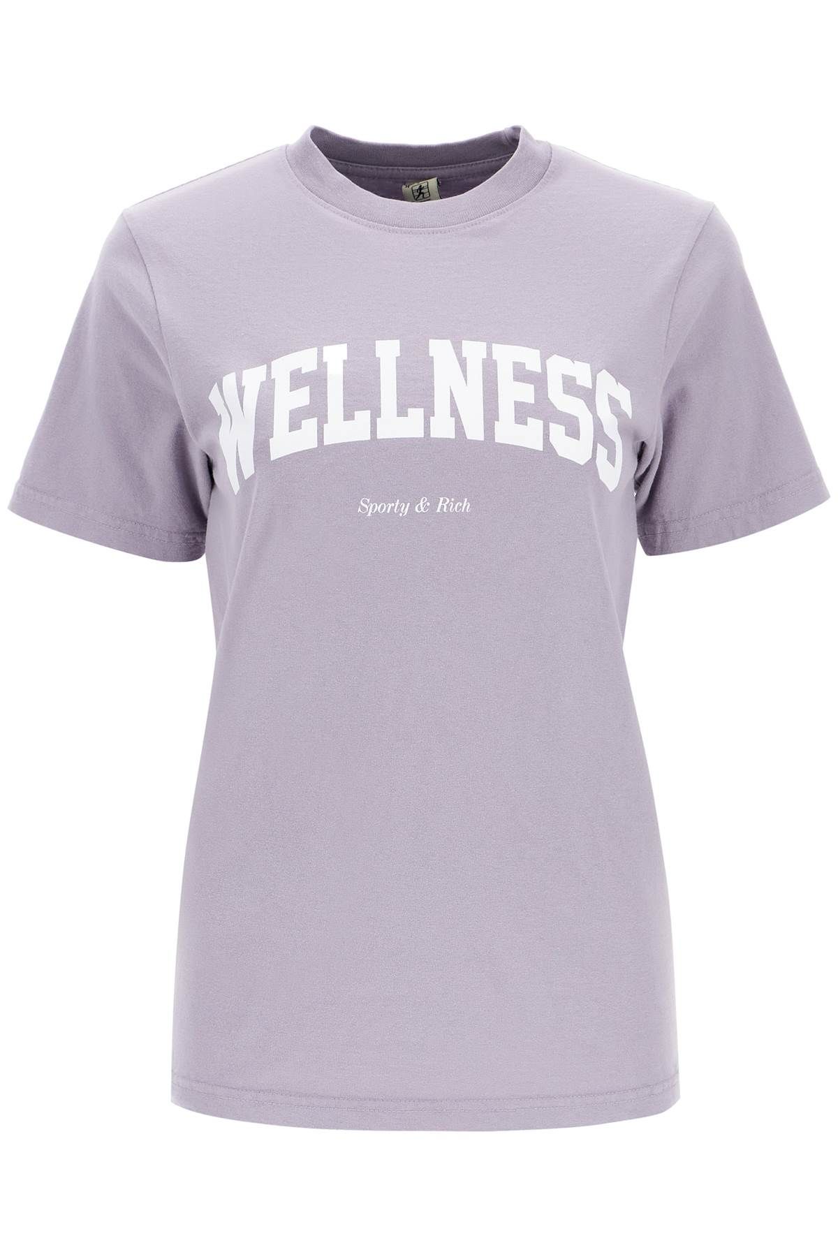 Shop Sporty And Rich T-shirt With Print In Purple