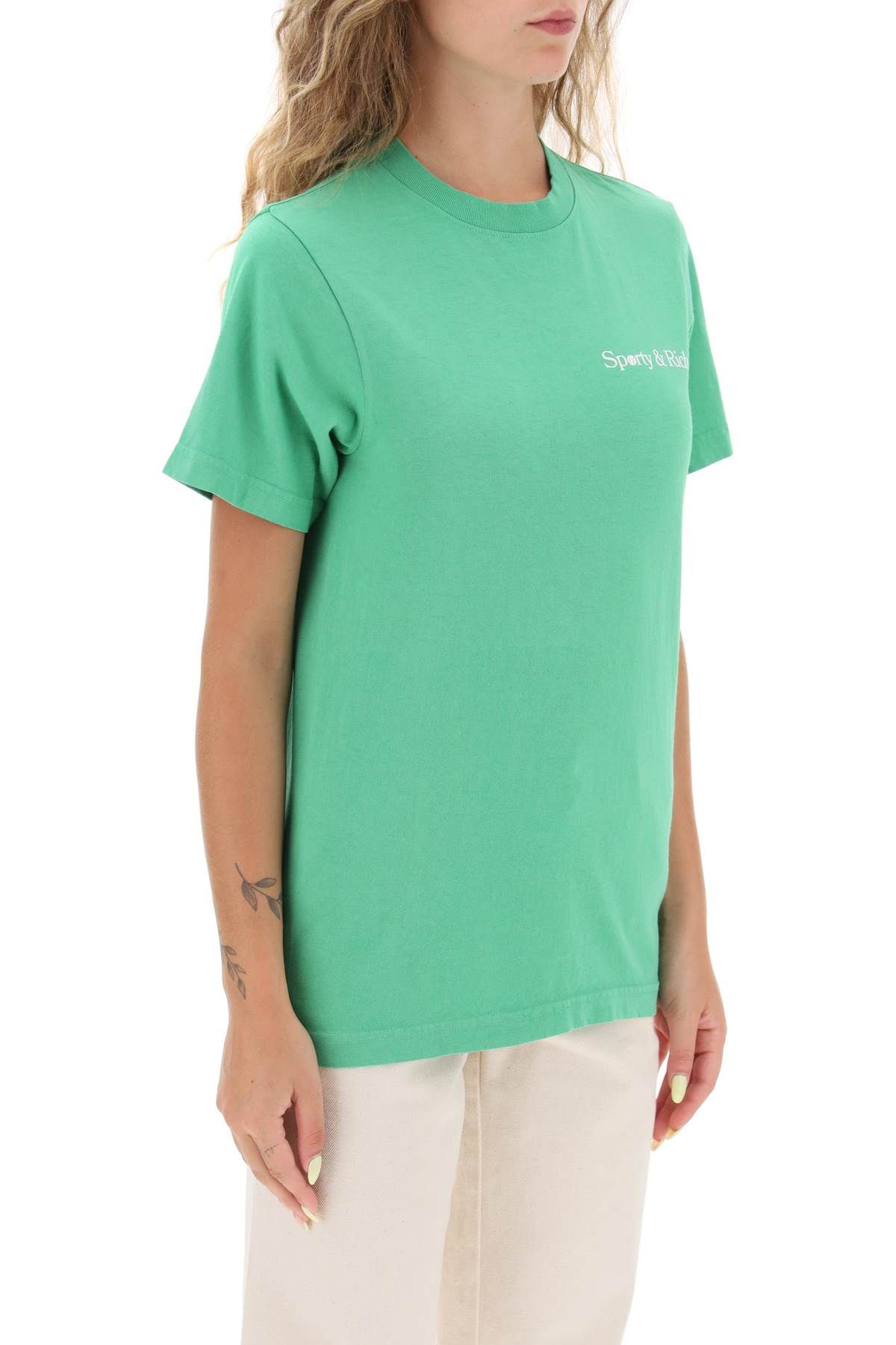 Shop Sporty And Rich 'la Racquet Club' T-shirt In Green
