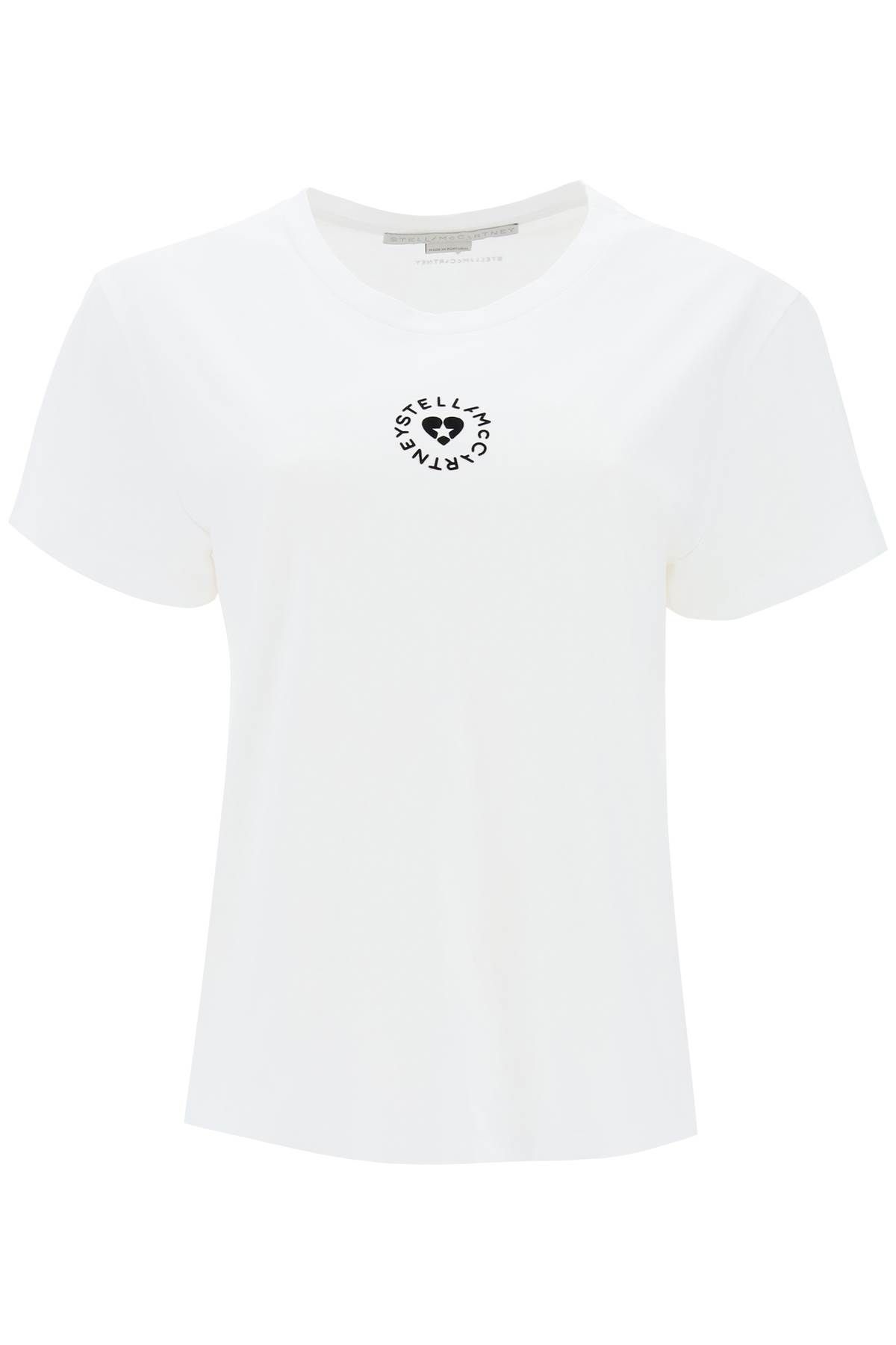 Shop Stella Mccartney Iconic Mini Heart T-shirt In White