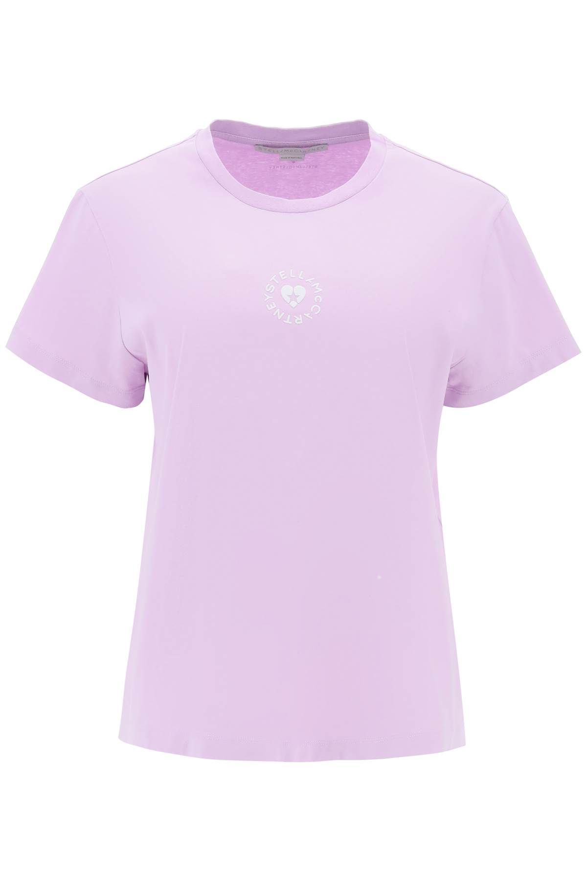 Shop Stella Mccartney Iconic Mini Heart T-shirt In Purple