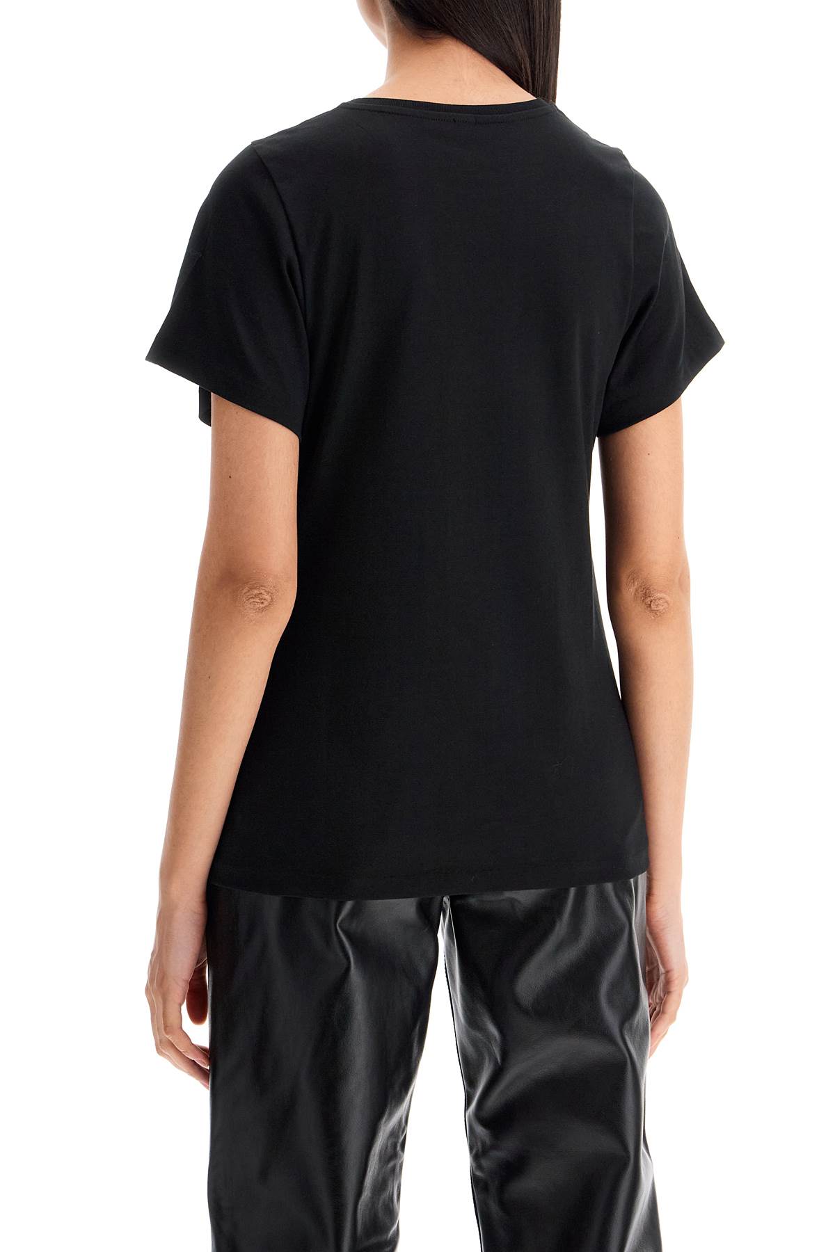 Shop Totême Curved Seam T-shirt In Black