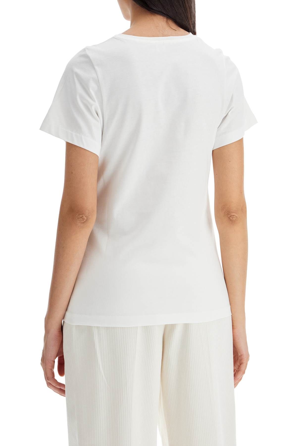 Shop Totême Curved Seam T-shirt In White