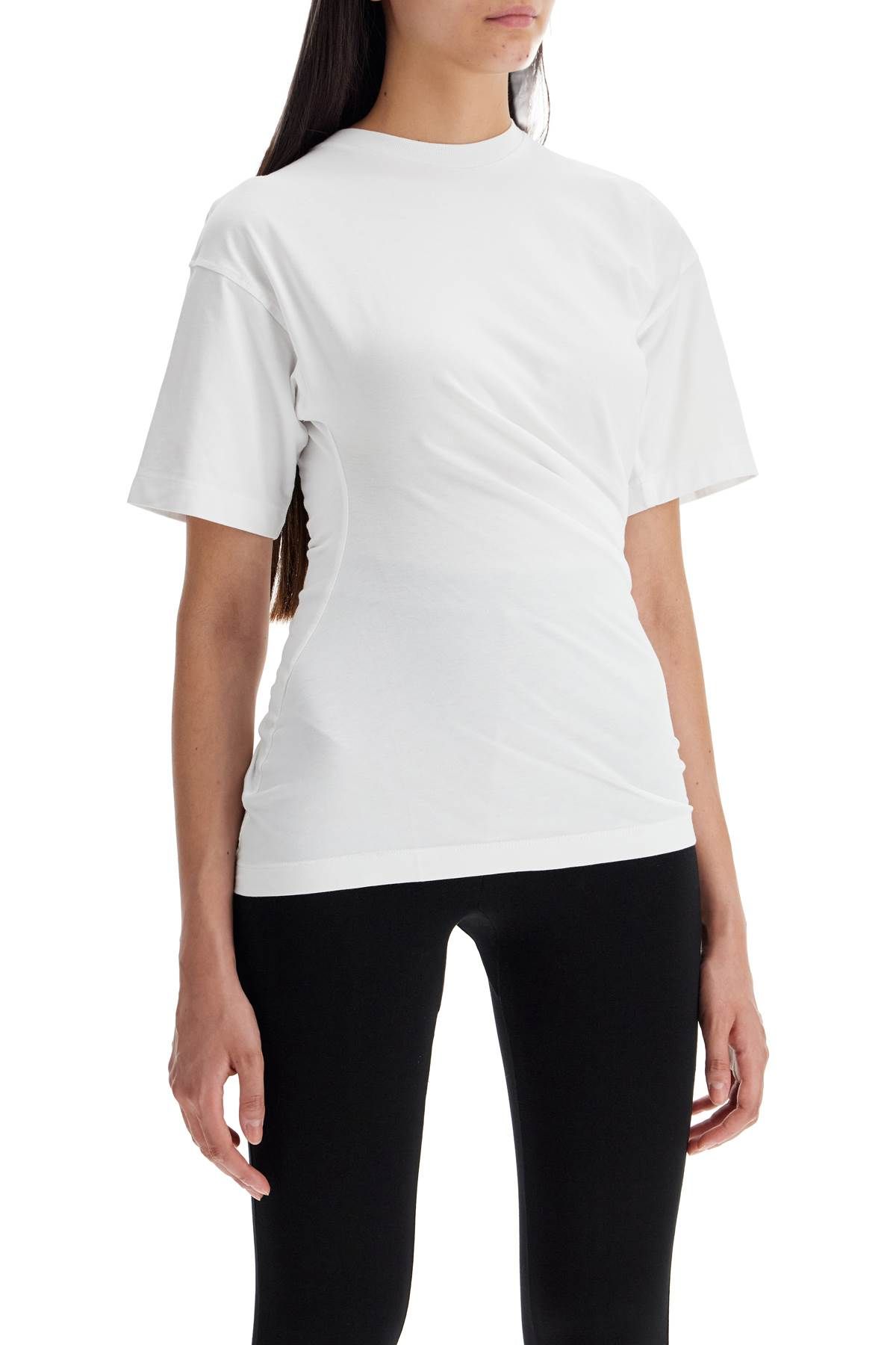 Shop Totême Organic Cotton Twisted Tee In White