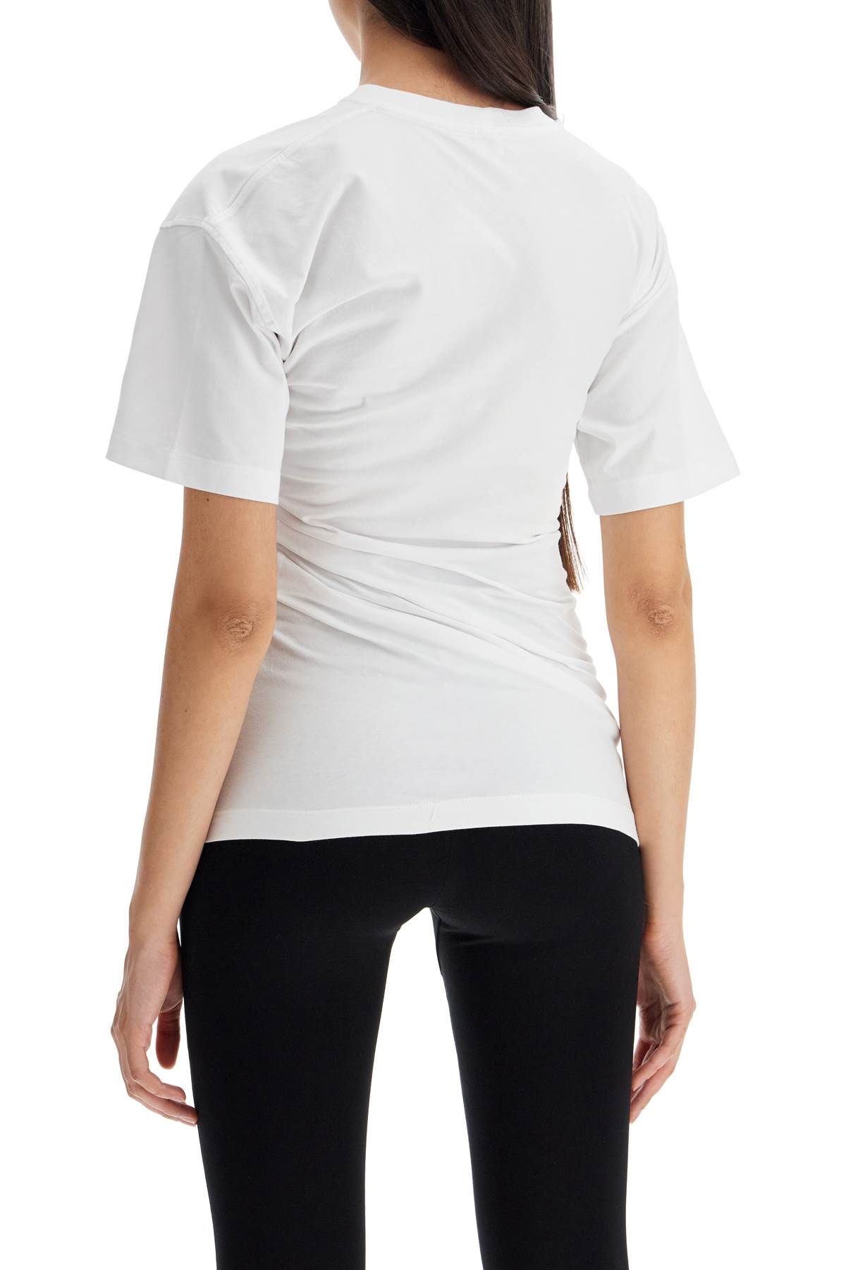 Shop Totême Organic Cotton Twisted Tee In White