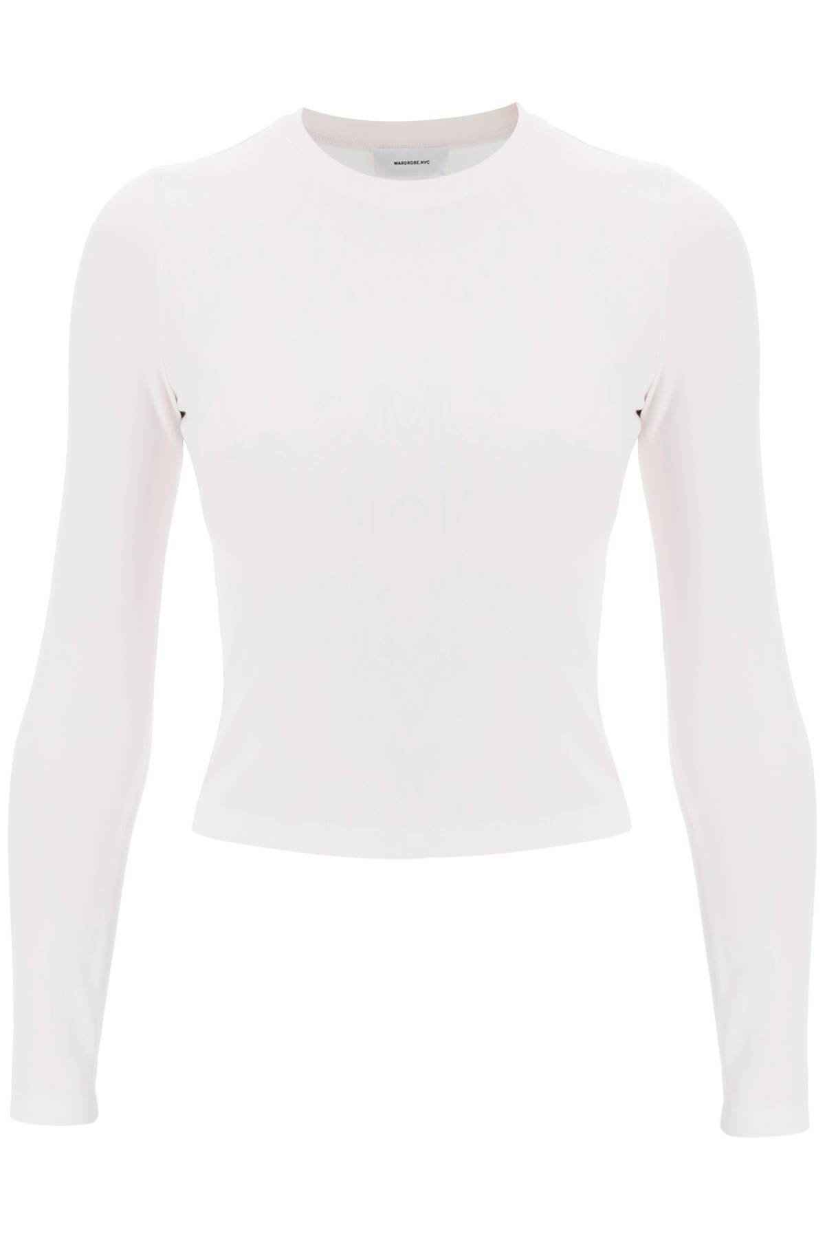 Shop Wardrobe.nyc Long-sleeved T-shirt In White
