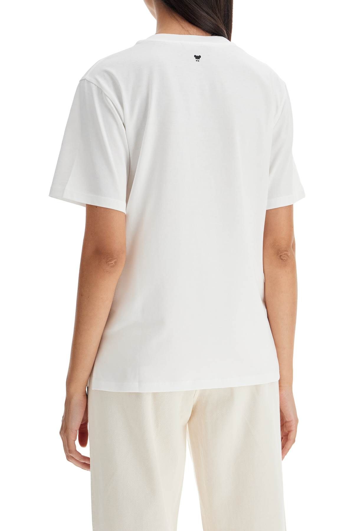 Shop Weekend Max Mara Embroidered T-shirt In White