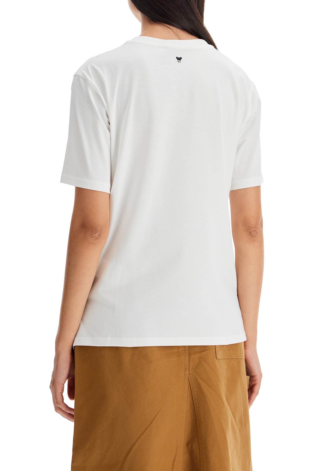 Shop Weekend Max Mara Embroidered Heart T-shirt In White