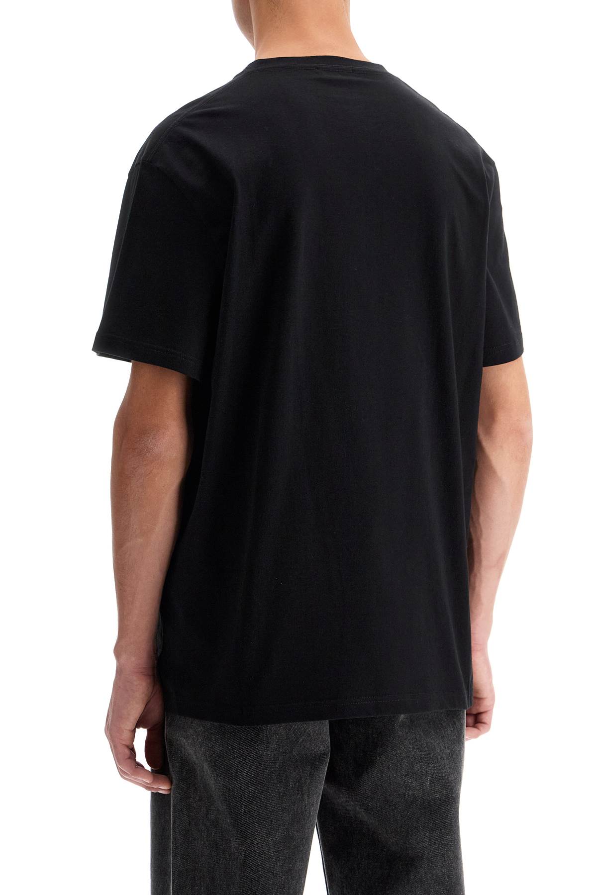 Shop Alexander Mcqueen Skull Embroidered T-shirt In Black