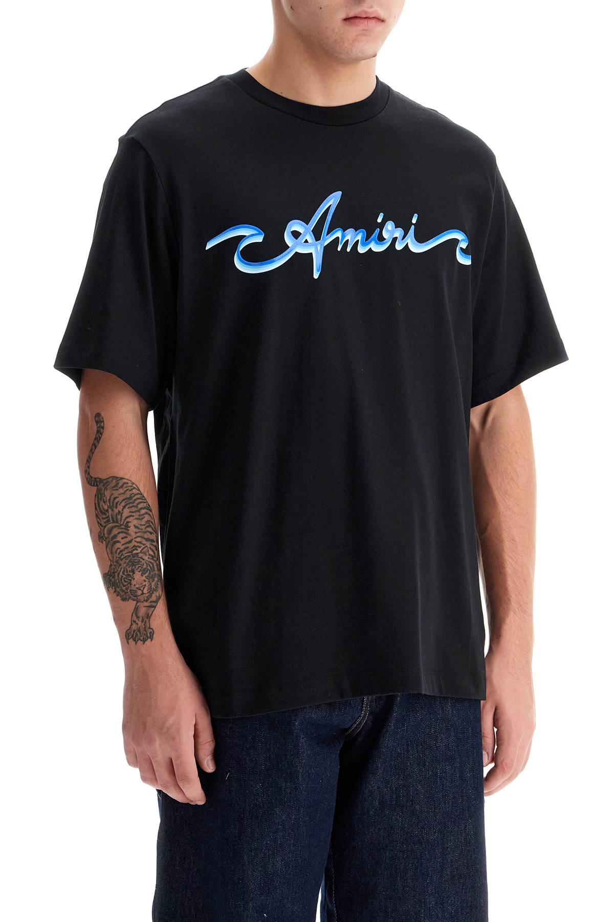 Shop Amiri T-shirt With Logo Print In Black