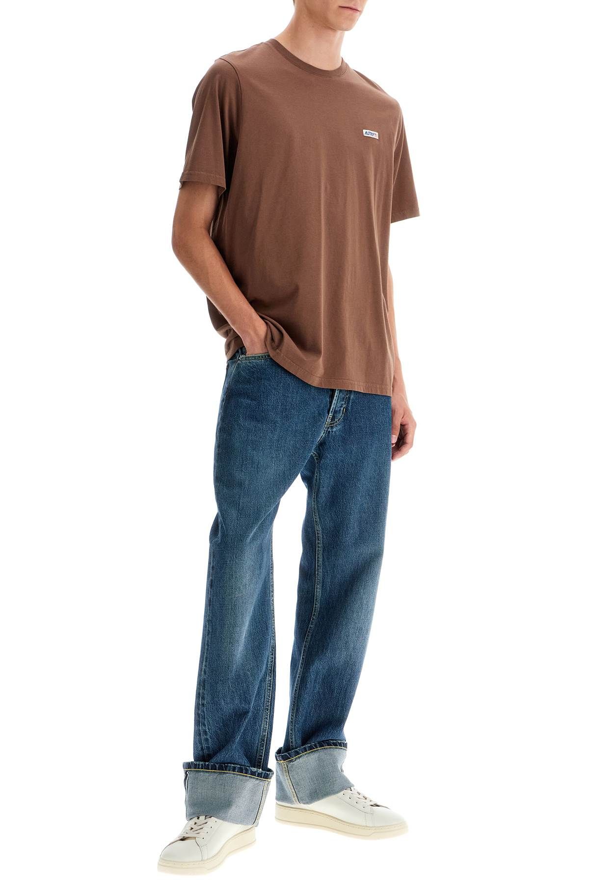 Shop Autry Relaxed Fit T-shirt In Brown