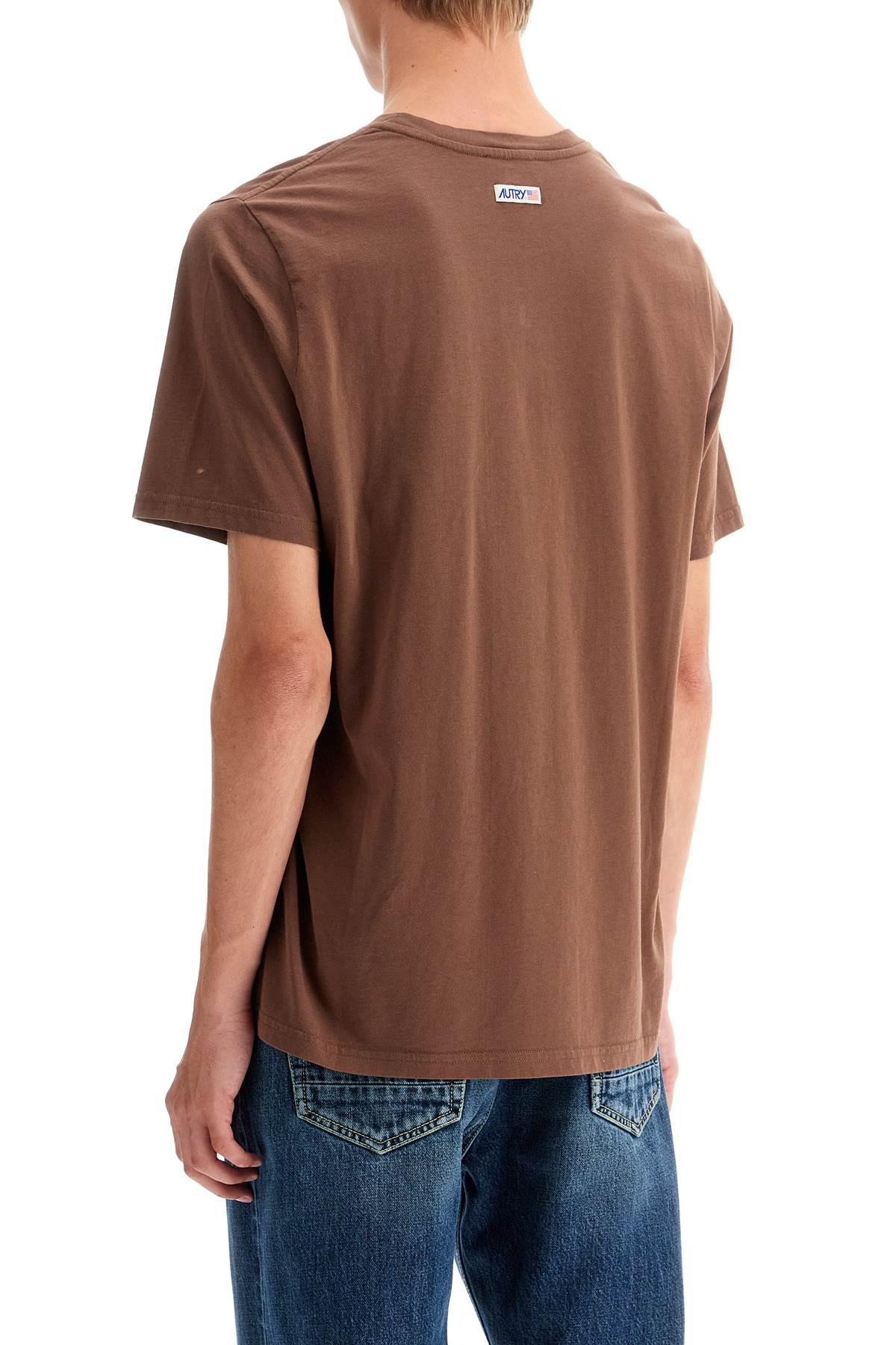 Shop Autry Relaxed Fit T-shirt In Brown