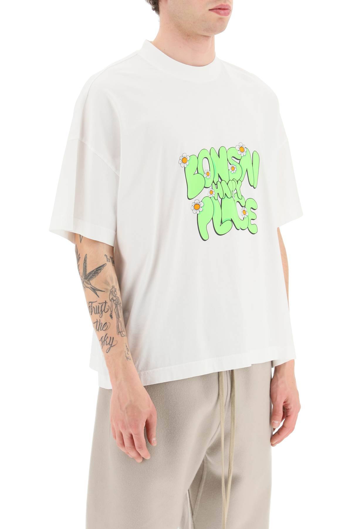 Shop Bonsai Printed Maxi T-shirt In White