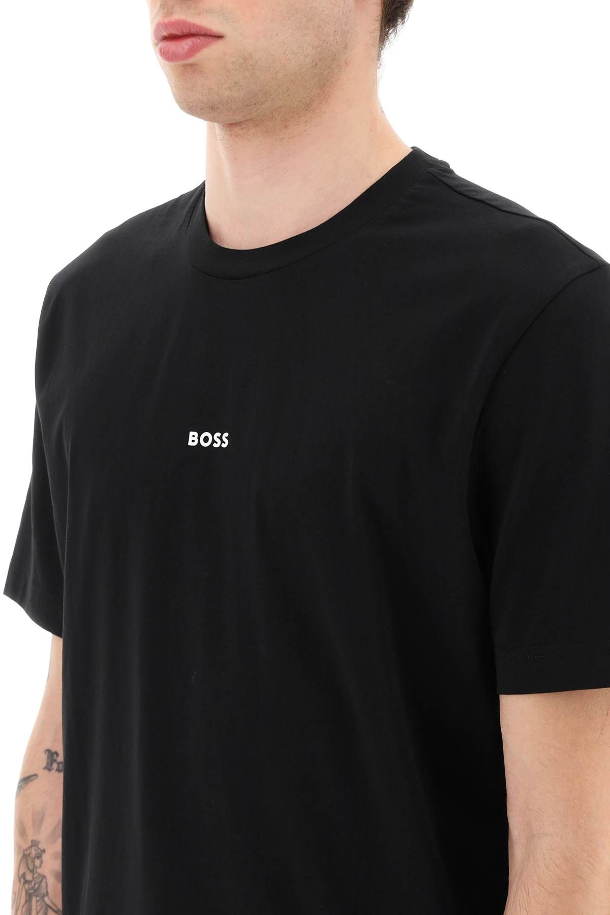 Shop Hugo Boss Tchup Relaxed Fit T-shirt In Black