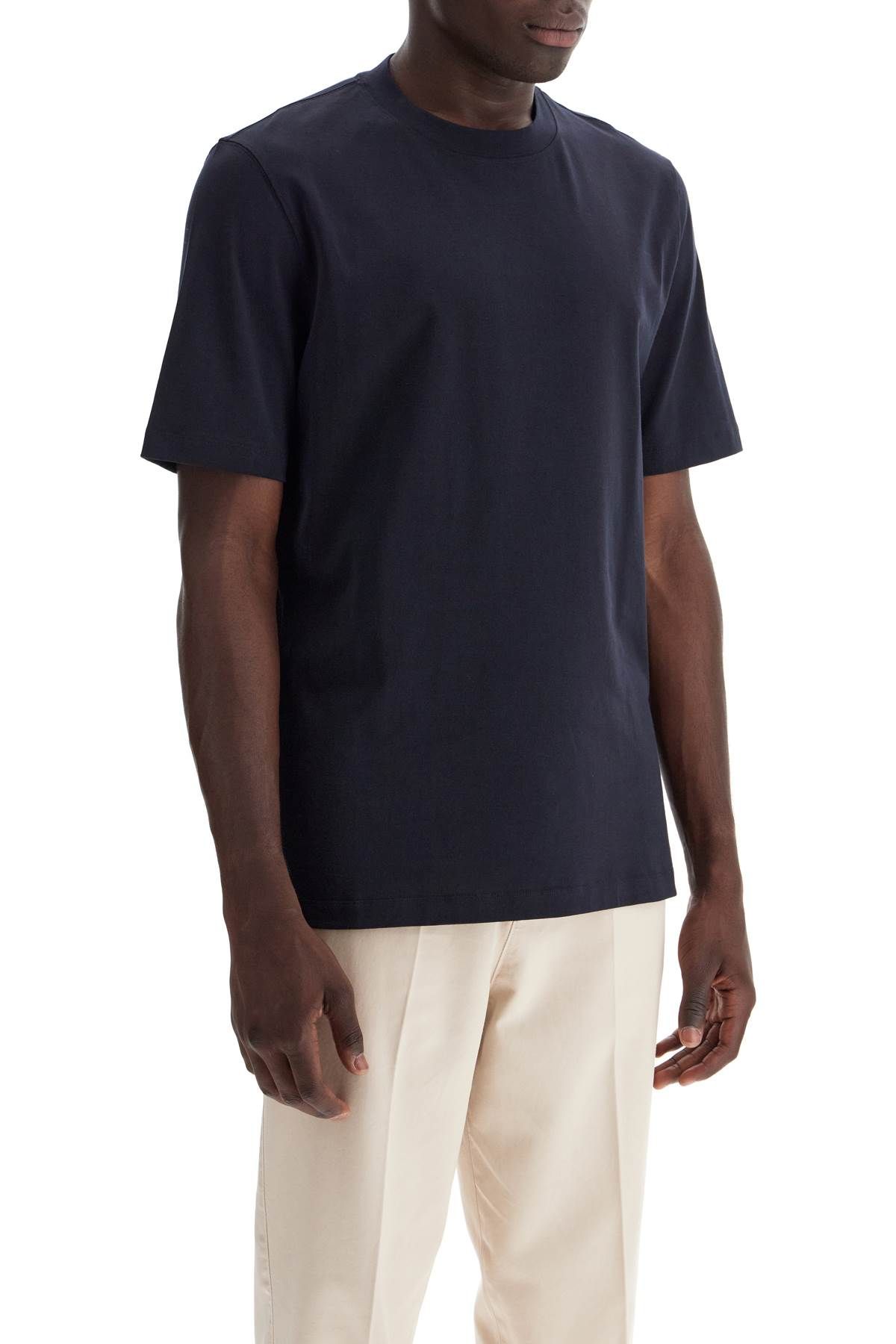 Shop Brunello Cucinelli Crewneck T-shirt In Blue