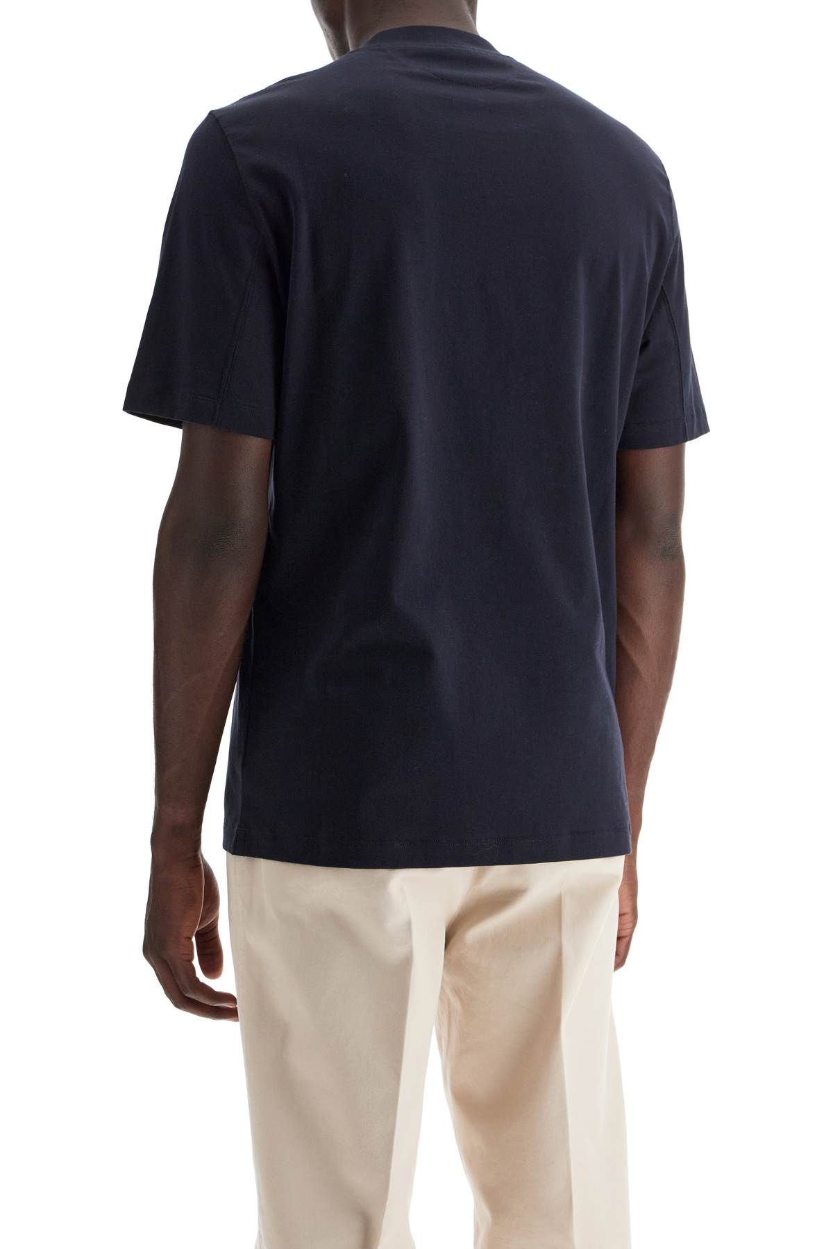 Shop Brunello Cucinelli Crewneck T-shirt In Blue