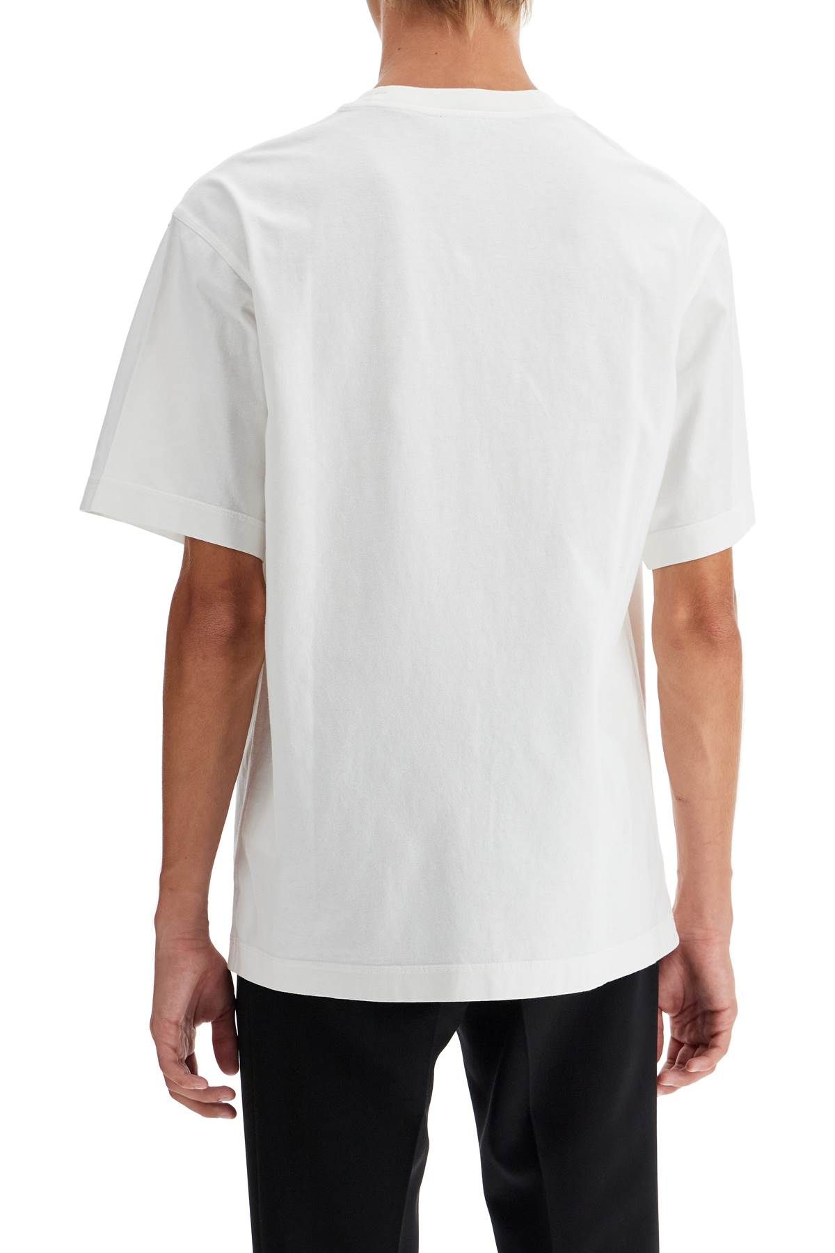 Shop Burberry "ekd Embroidered T-shirt In White