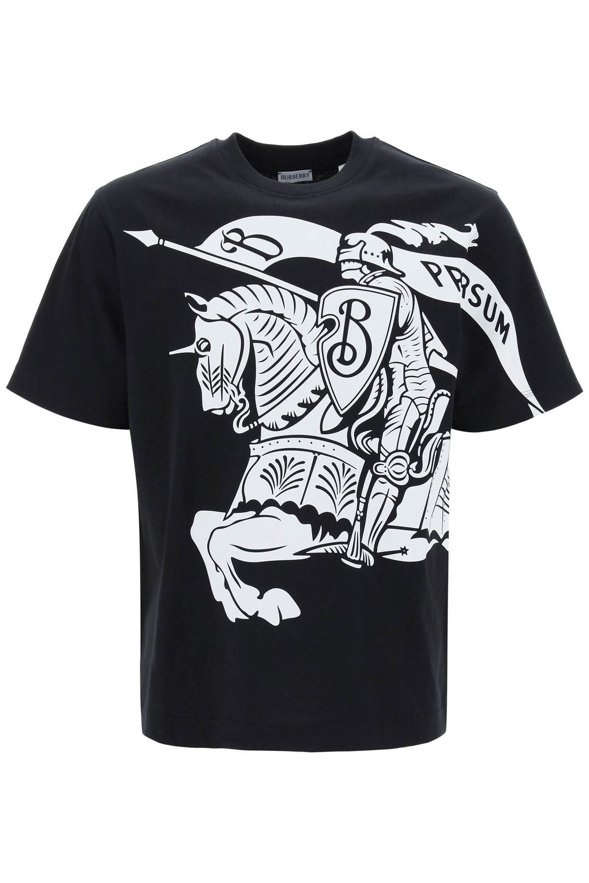 Shop Burberry 'ekd Printed T-shirt In Black