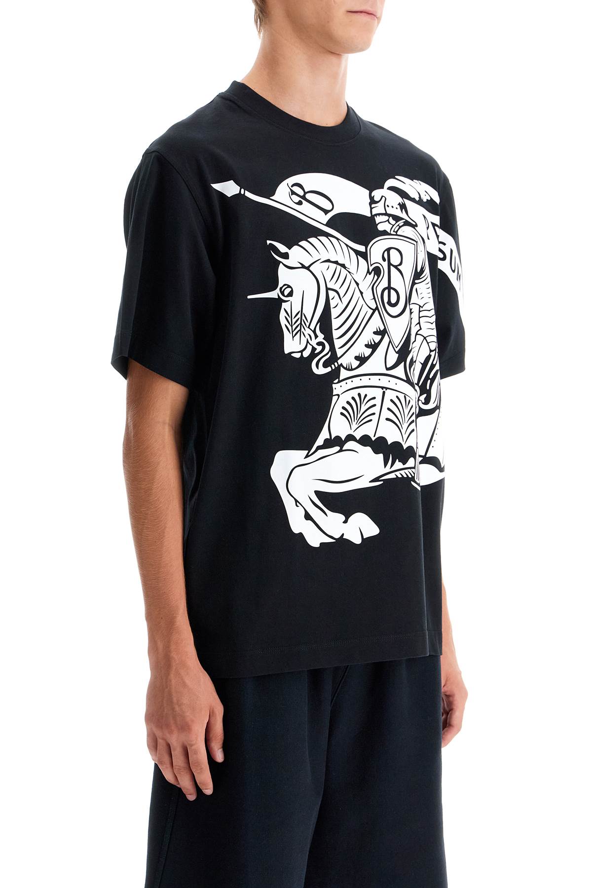 Shop Burberry 'ekd Printed T-shirt In Black