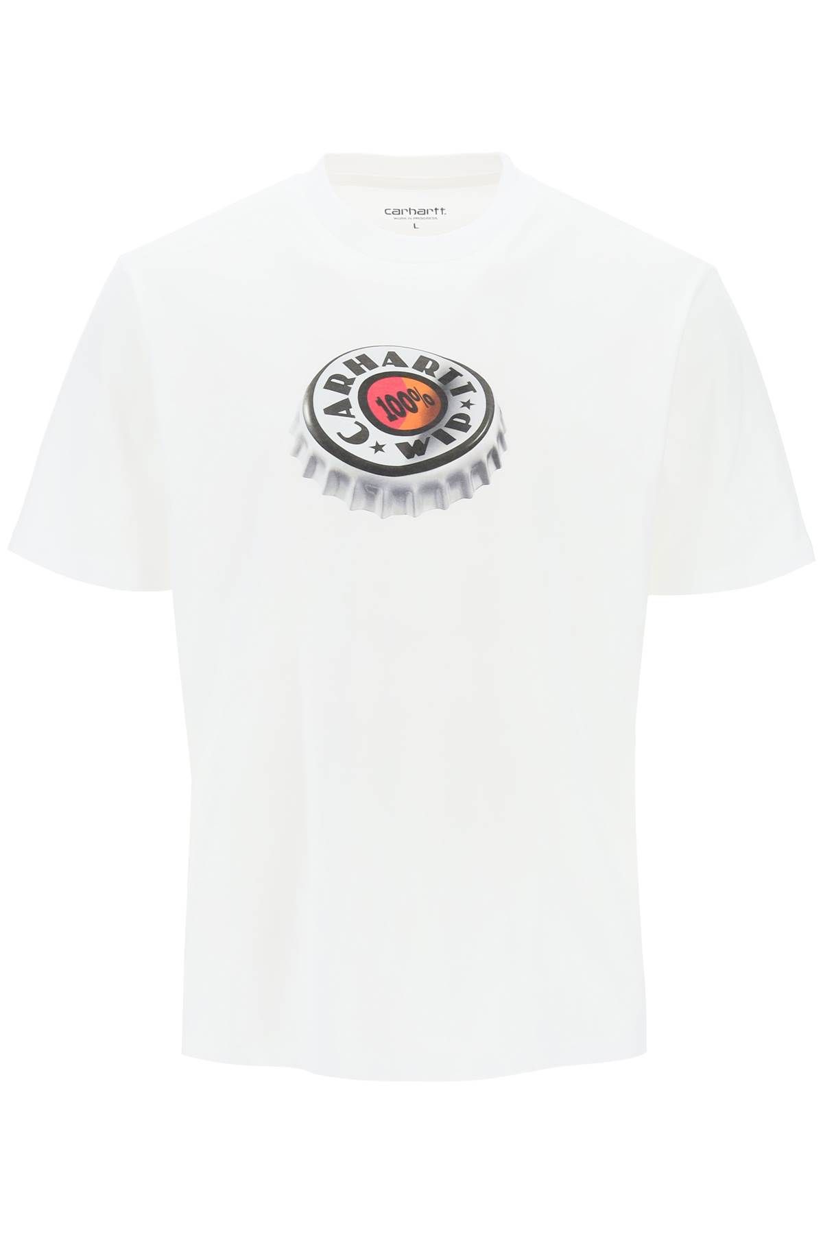Shop Carhartt "t-shirt Bottle Cap" In White