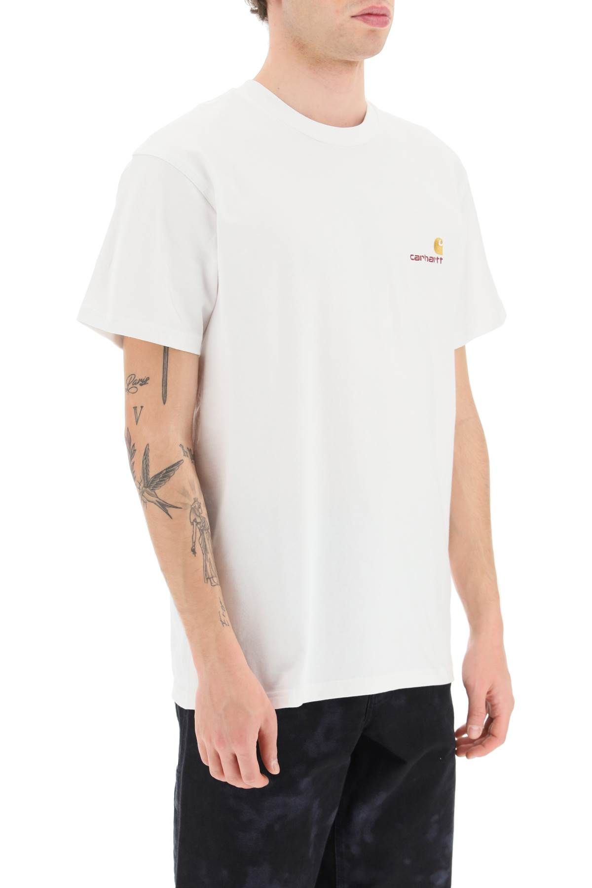 Shop Carhartt American Script T-shirt In White