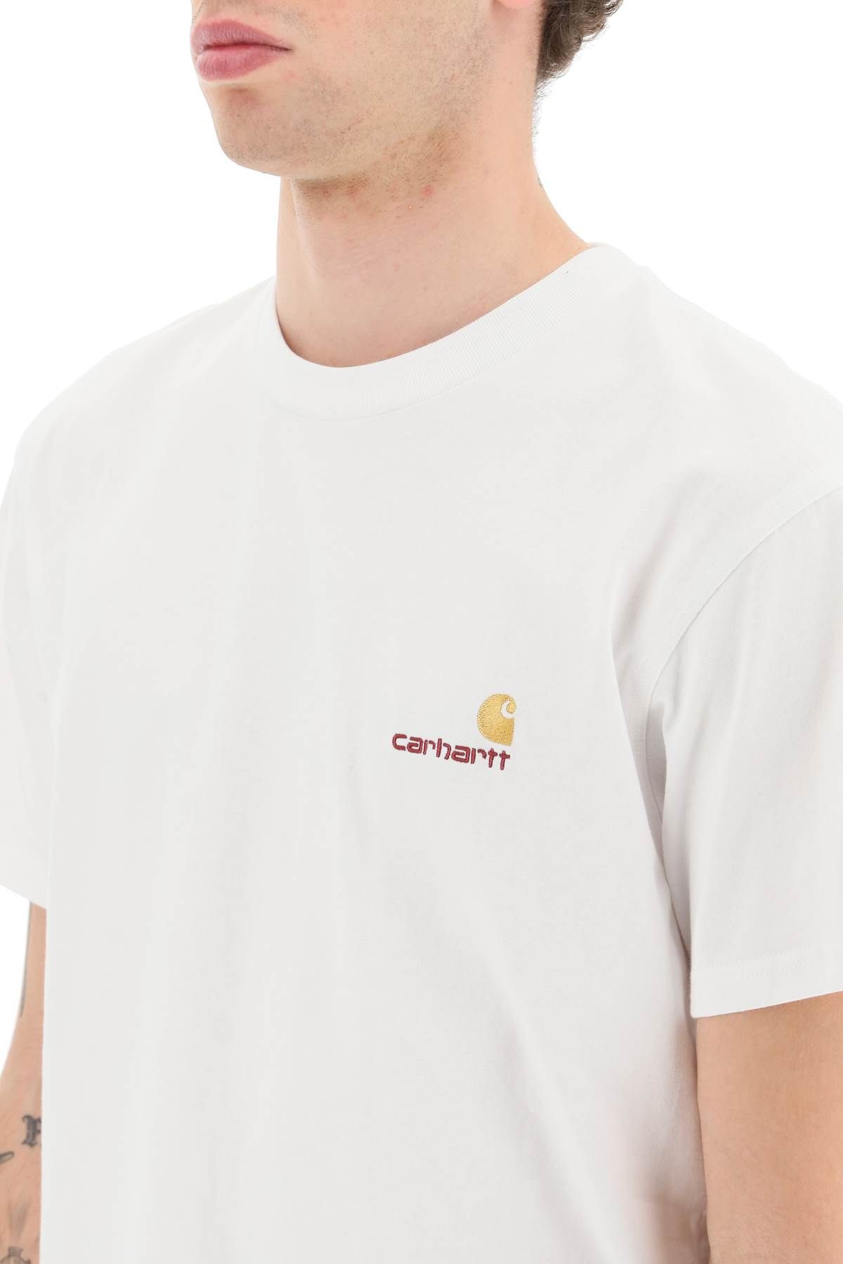 Shop Carhartt American Script T-shirt In White