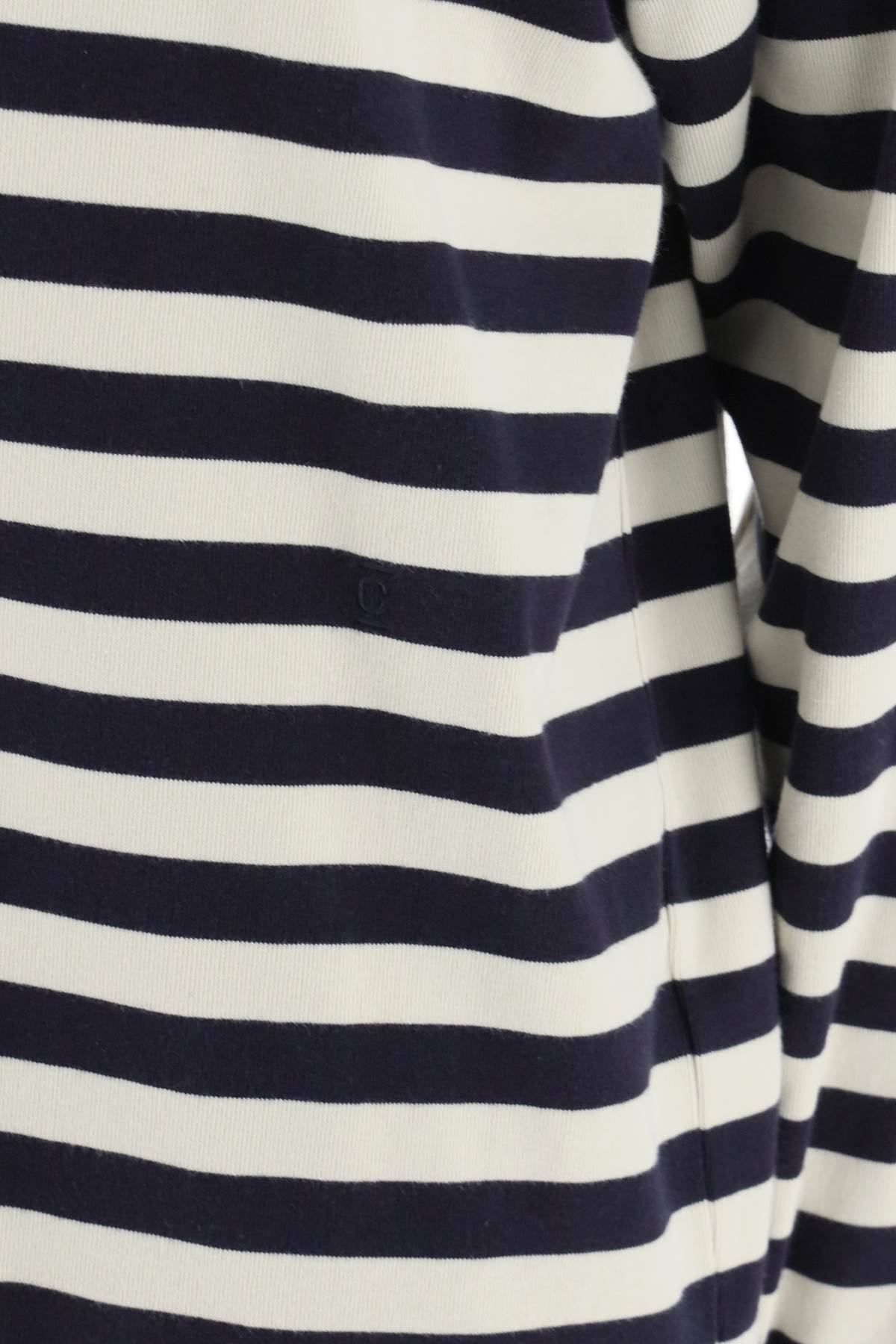 Shop Closed Striped Organic Cotton T-shirt In White,blue