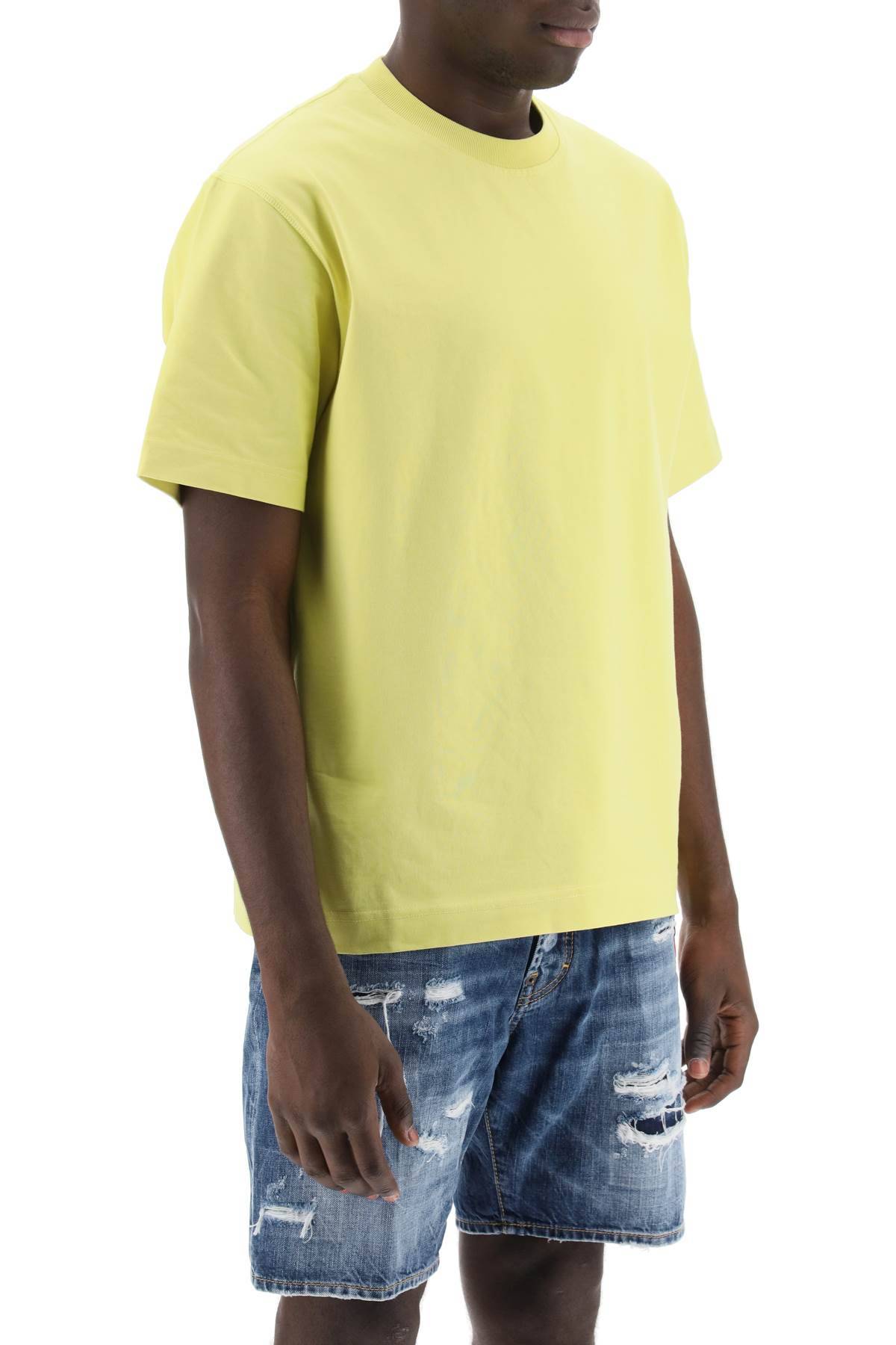 Shop Closed Crew-neck T-shirt In Yellow