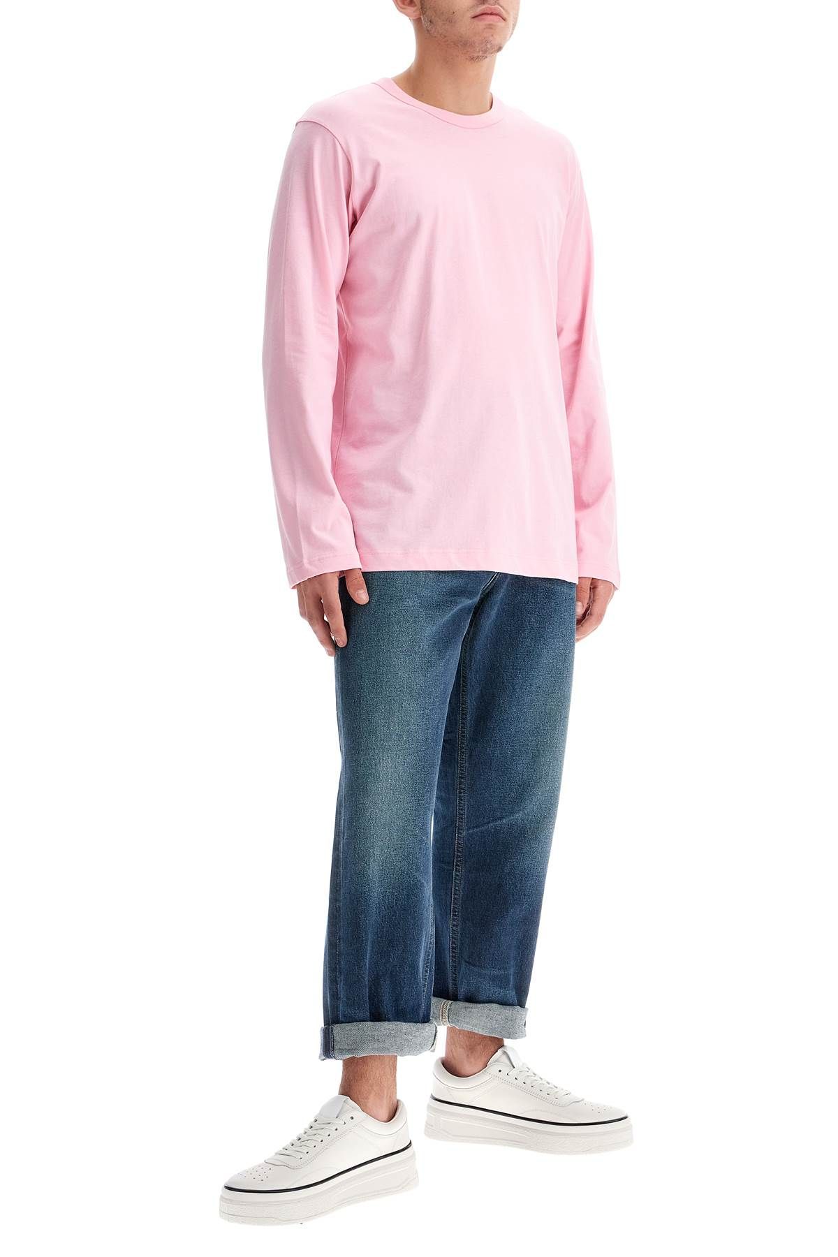 Shop Comme Des Garçons Shirt Long Sleeve T-shirt In Pink