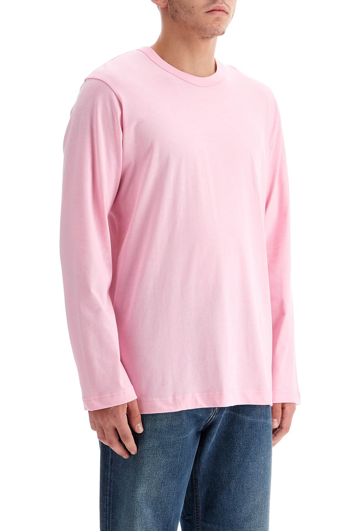 Shop Comme Des Garçons Shirt Long Sleeve T-shirt In Pink