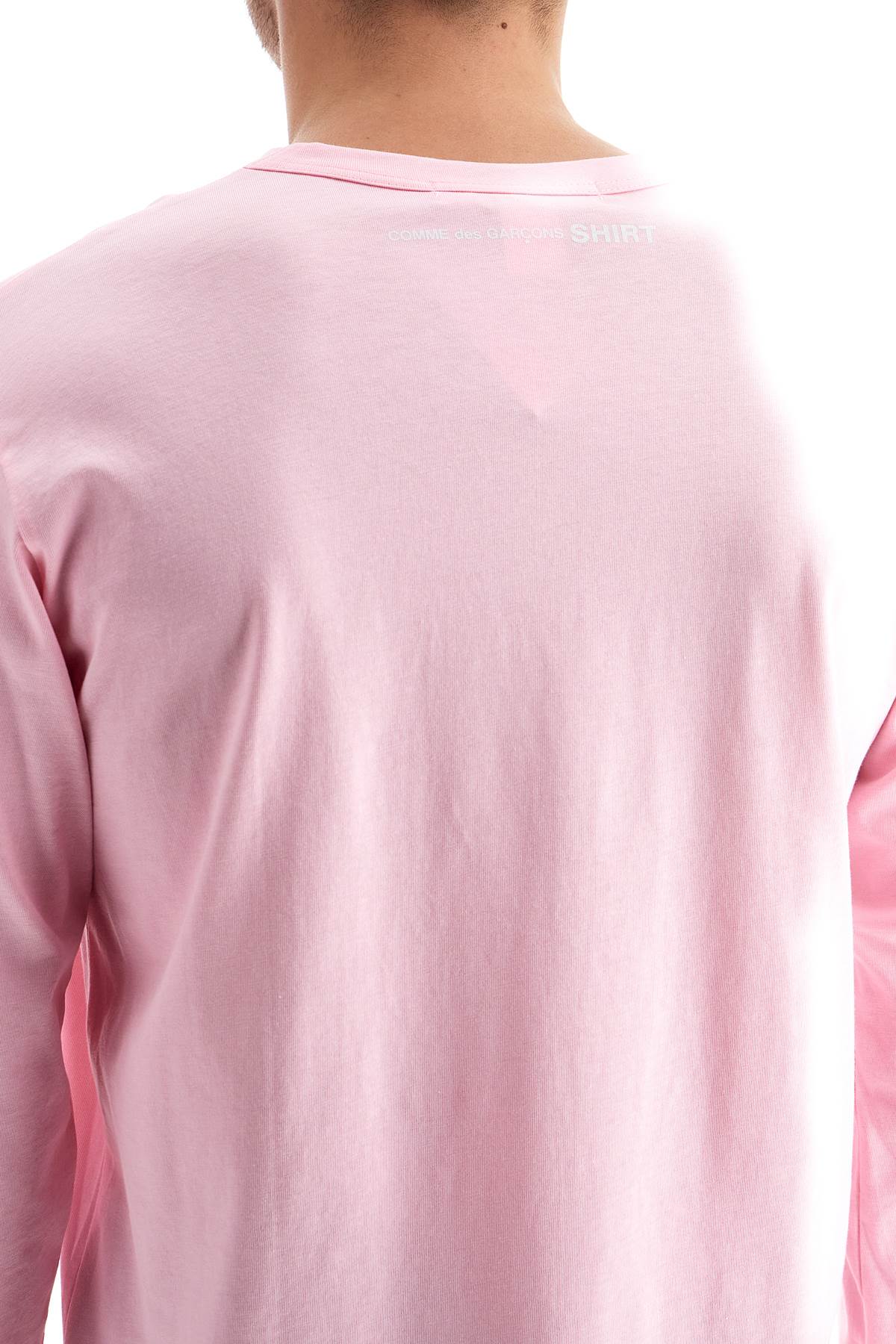 Shop Comme Des Garçons Shirt Long Sleeve T-shirt In Pink