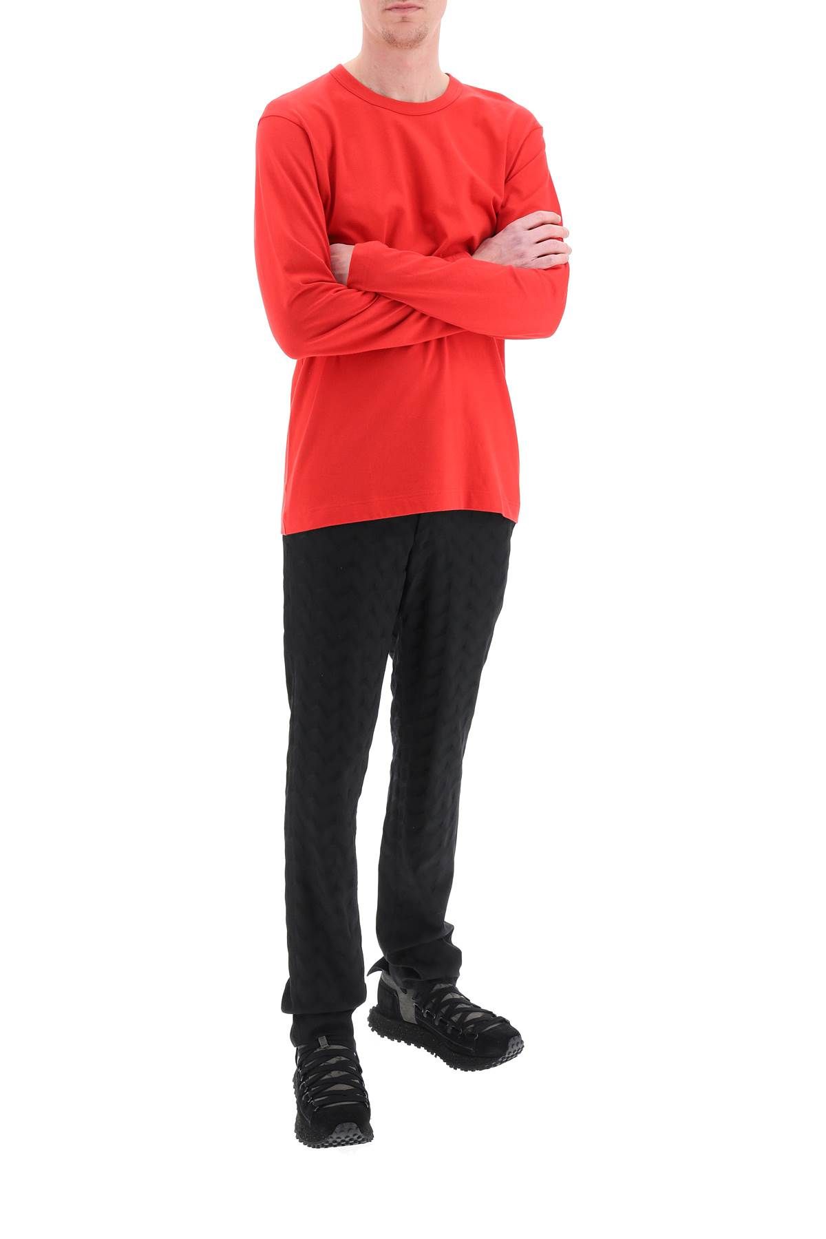 Shop Comme Des Garçons Shirt Long Sleeve T-shirt In Red