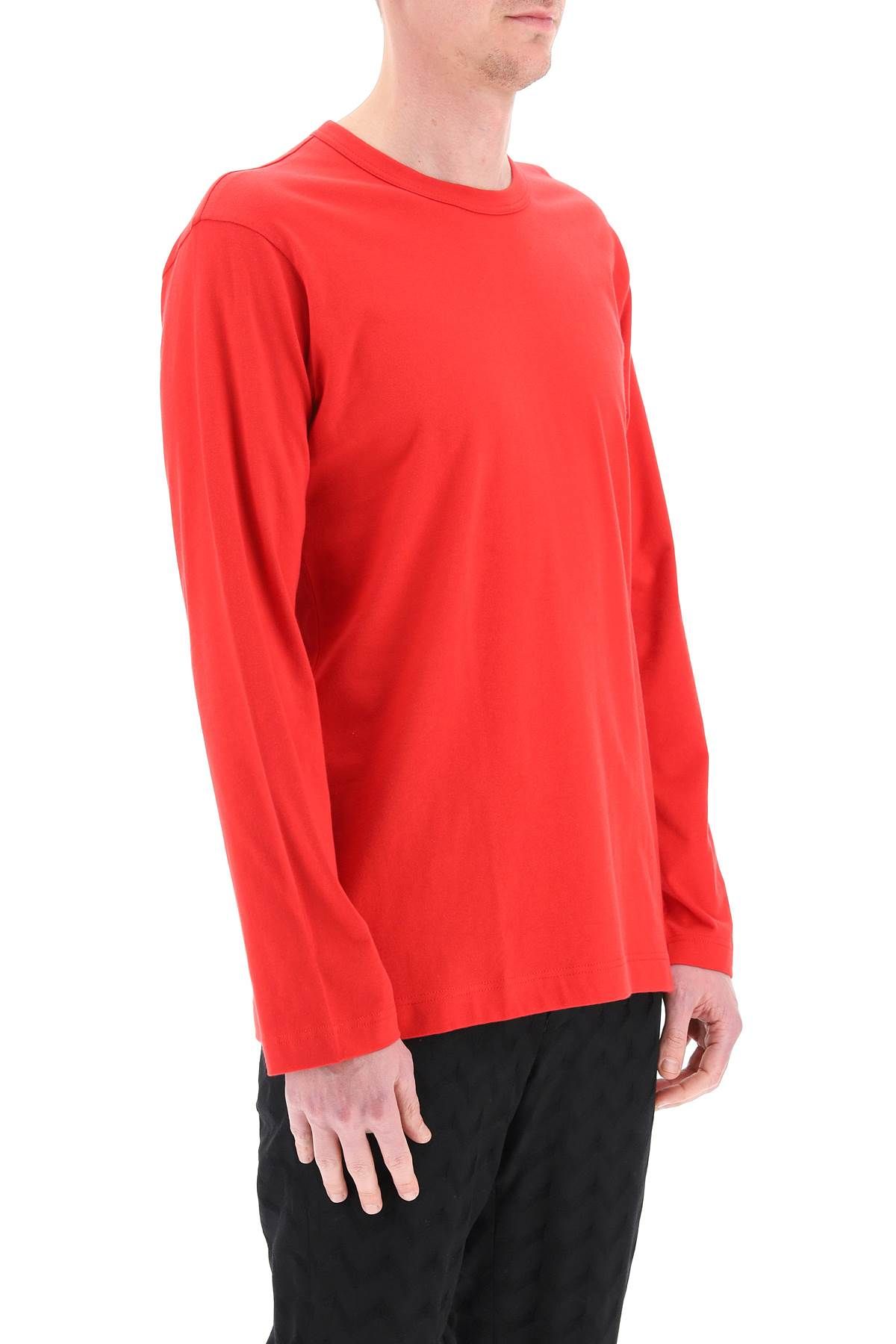 Shop Comme Des Garçons Shirt Long Sleeve T-shirt In Red