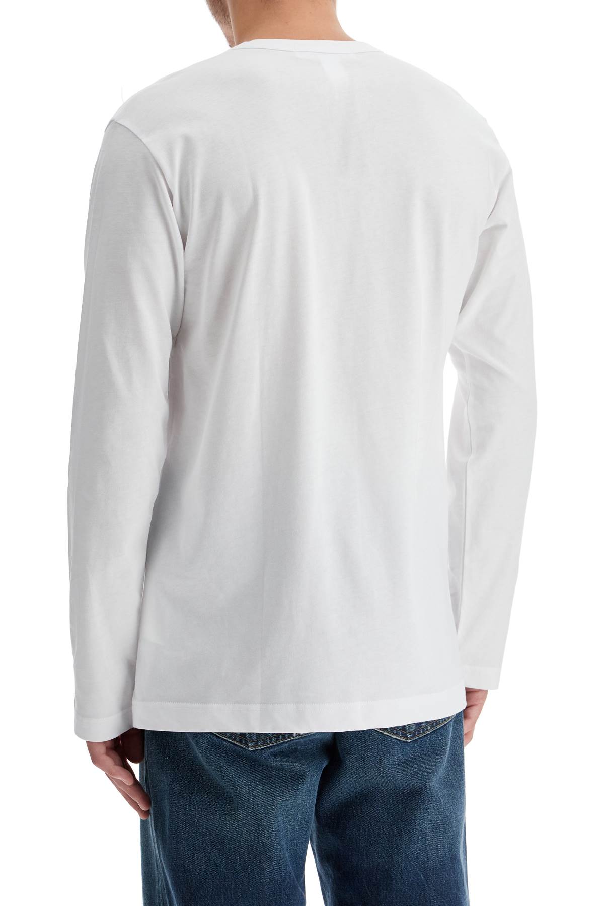 Shop Comme Des Garçons Shirt 'long-sleeved 'strong Will In White