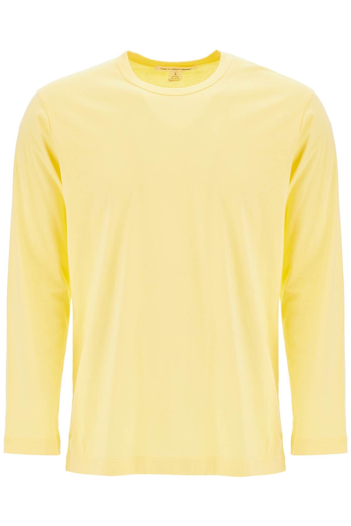 Shop Comme Des Garçons Shirt Long Sleeve T-shirt In Yellow