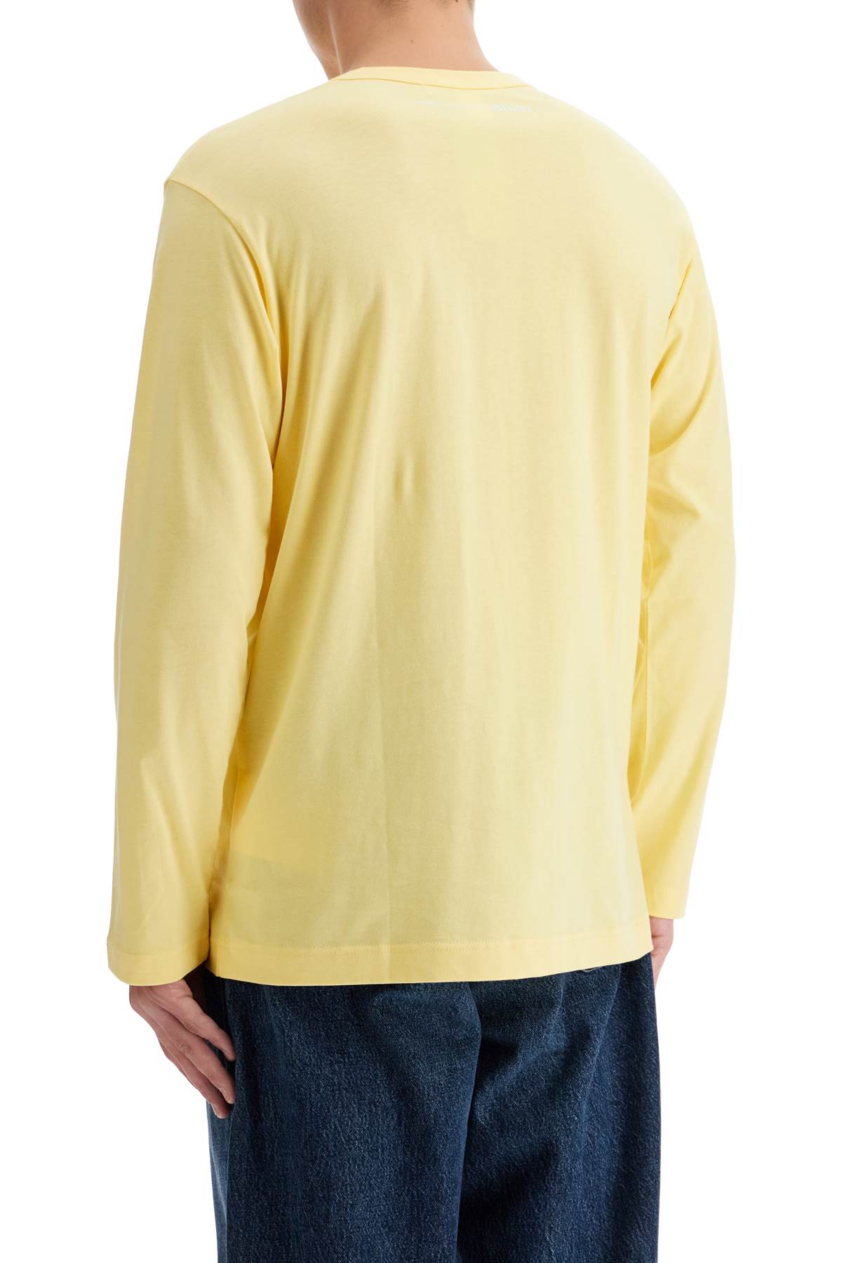 Shop Comme Des Garçons Shirt Long Sleeve T-shirt In Yellow