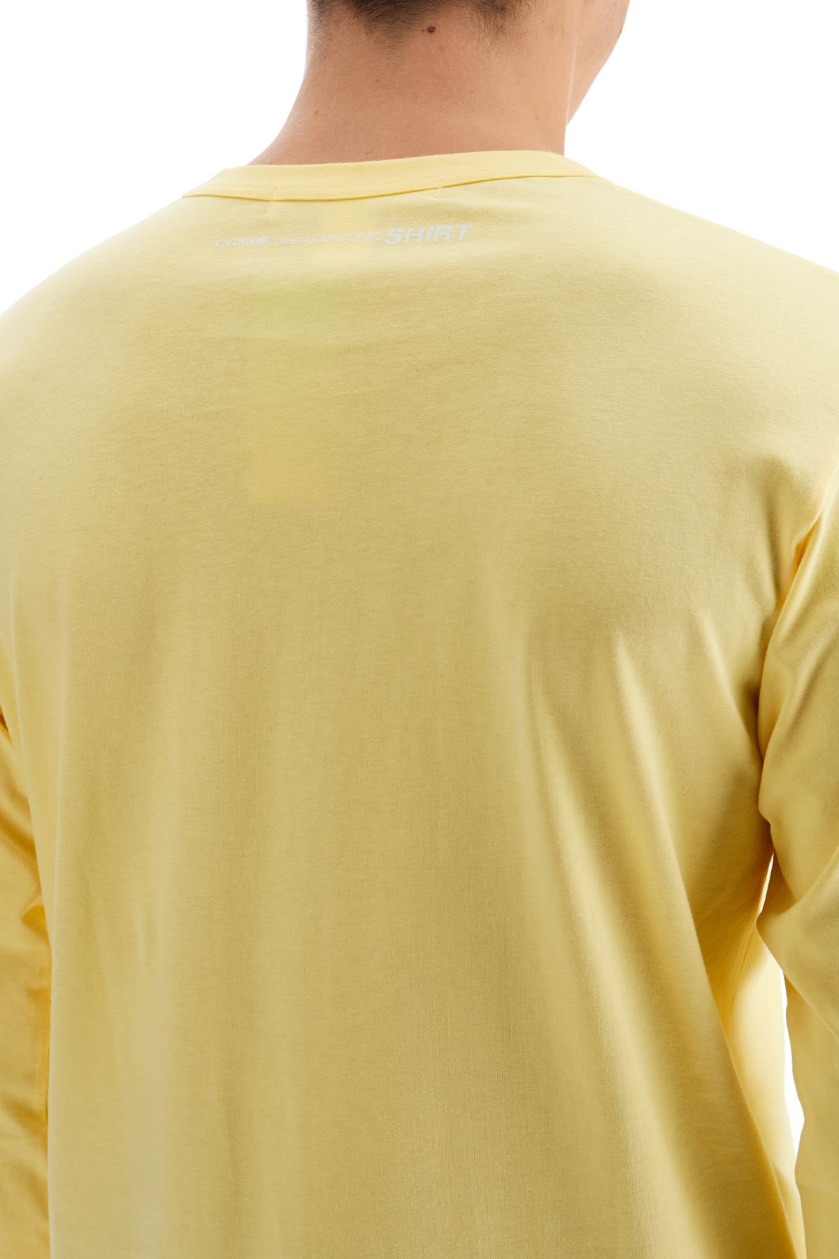 Shop Comme Des Garçons Shirt Long Sleeve T-shirt In Yellow