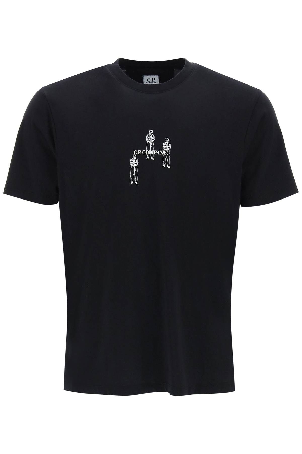 C.p. Company Bristish Sailot T-shirt In Black