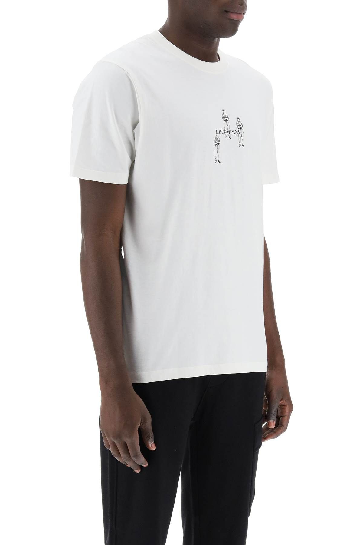Shop C.p. Company Bristish Sailot T-shirt In White