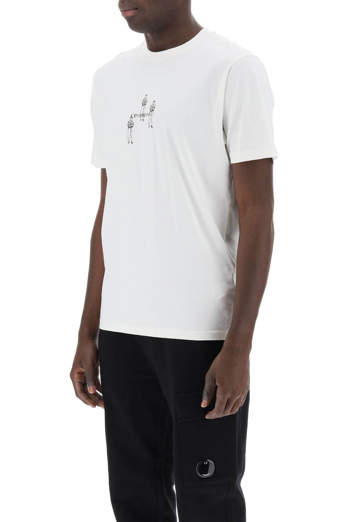 Shop C.p. Company Bristish Sailot T-shirt In White