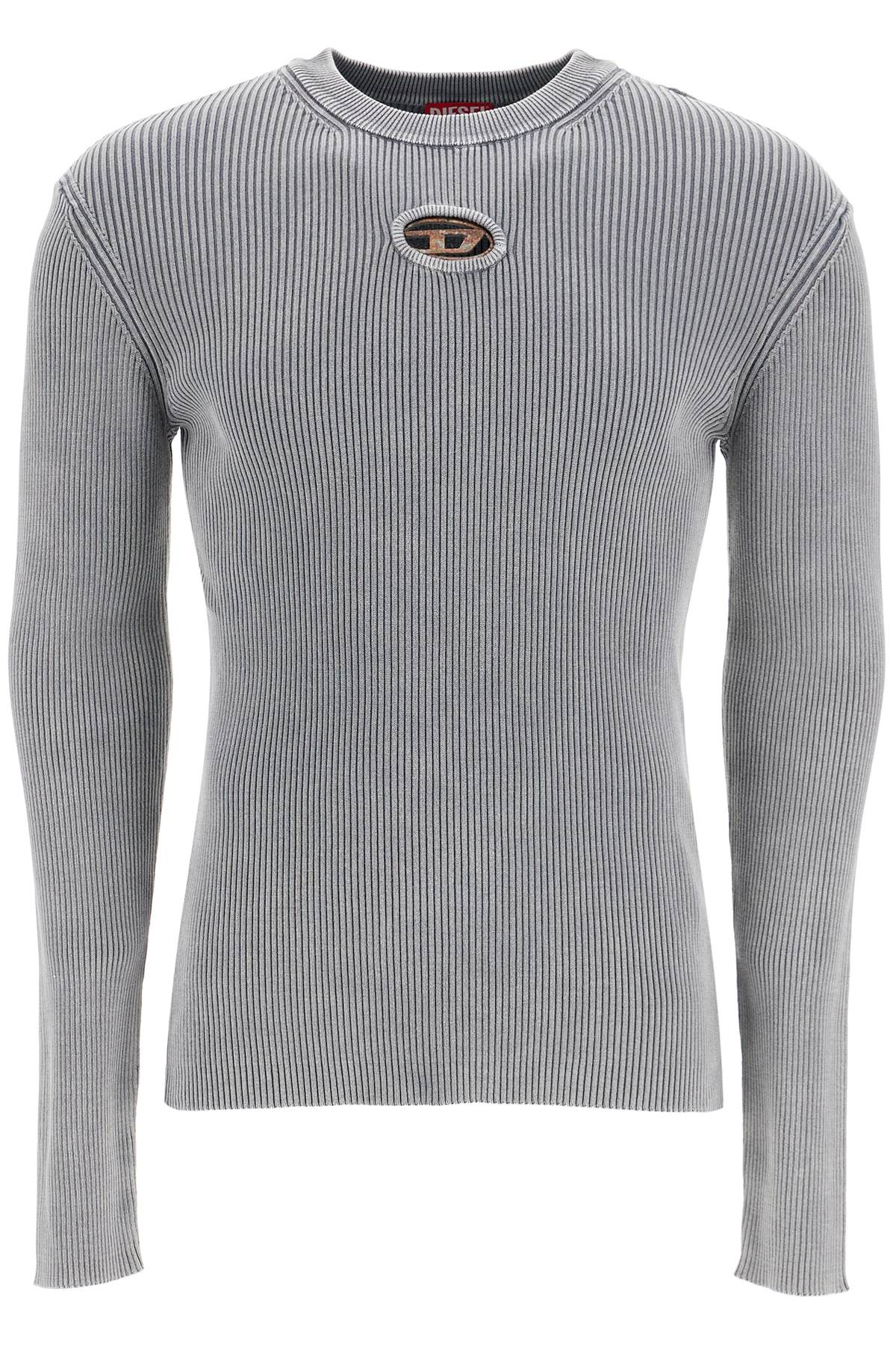 Shop Diesel Long-sleeved M-val In Grey